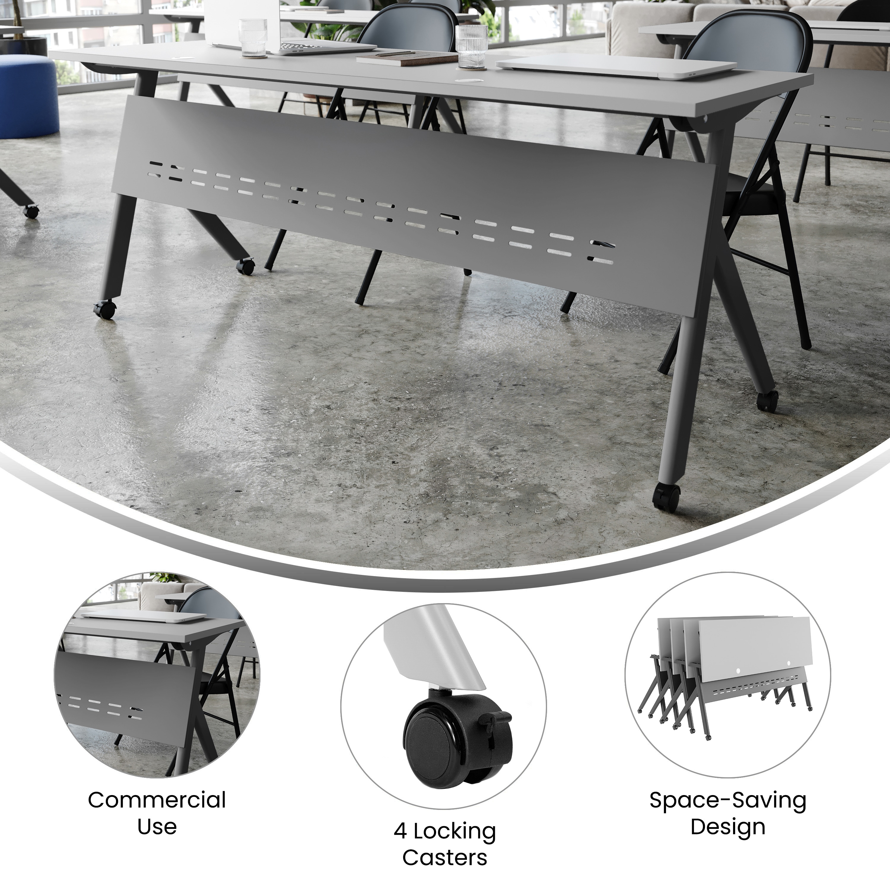 Flash Furniture 196861166341 Office-Tables - View #3