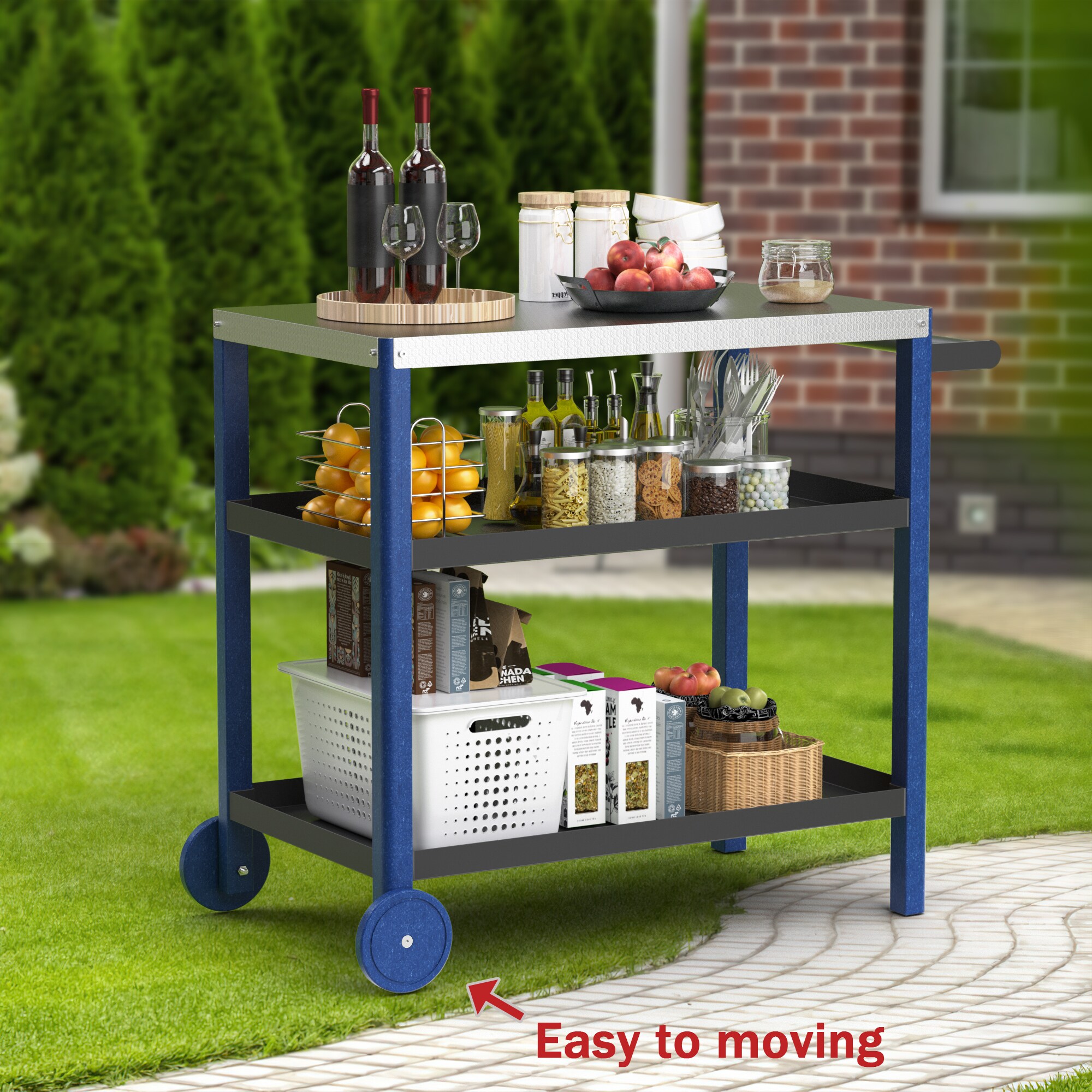 Poly furniture KC-SS06-NBU Grill-Carts-Grill-Stands - View #4