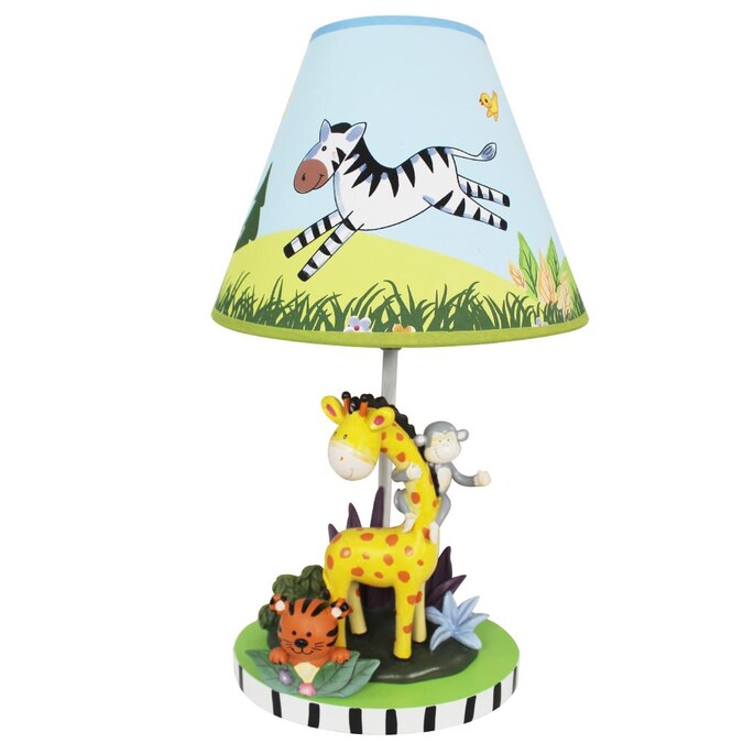 Fantasy Fields Sunny Safari 16 In Multi, Safari Table Lamp Shades