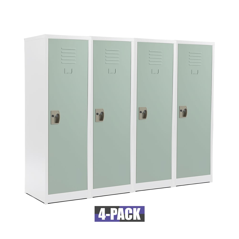 AdirOffice 629-01-MGRN-PKG-4 629 Series Set of 4 15-in W x 48-in H x 15-in D Steel Full Storage Lockers