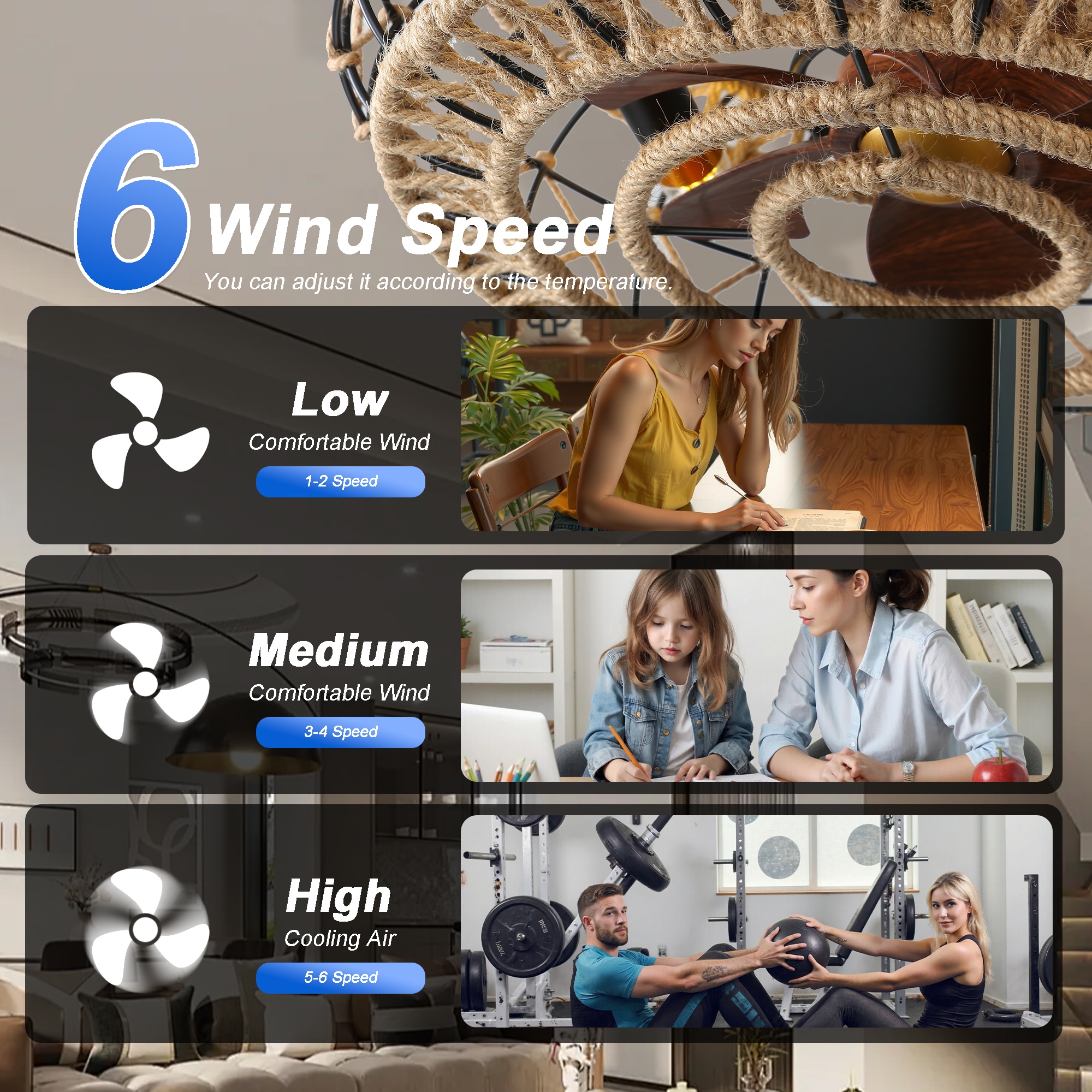 Sunrinx MG9-CF-5 Ceiling-Fans - View #9