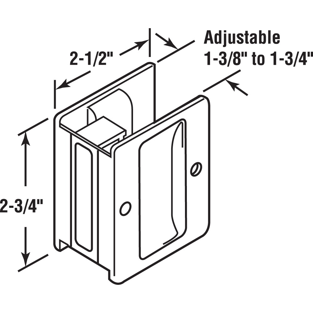 Prime-Line N 7238 Pocket-Door-Pulls - View #2