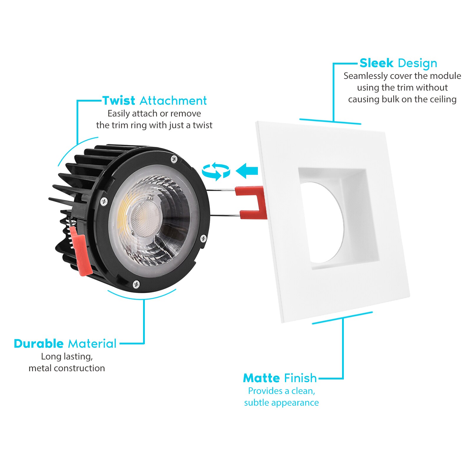 Luxrite LR24950 LR24954-4PK Led-Retrofit-Downlight - View #3