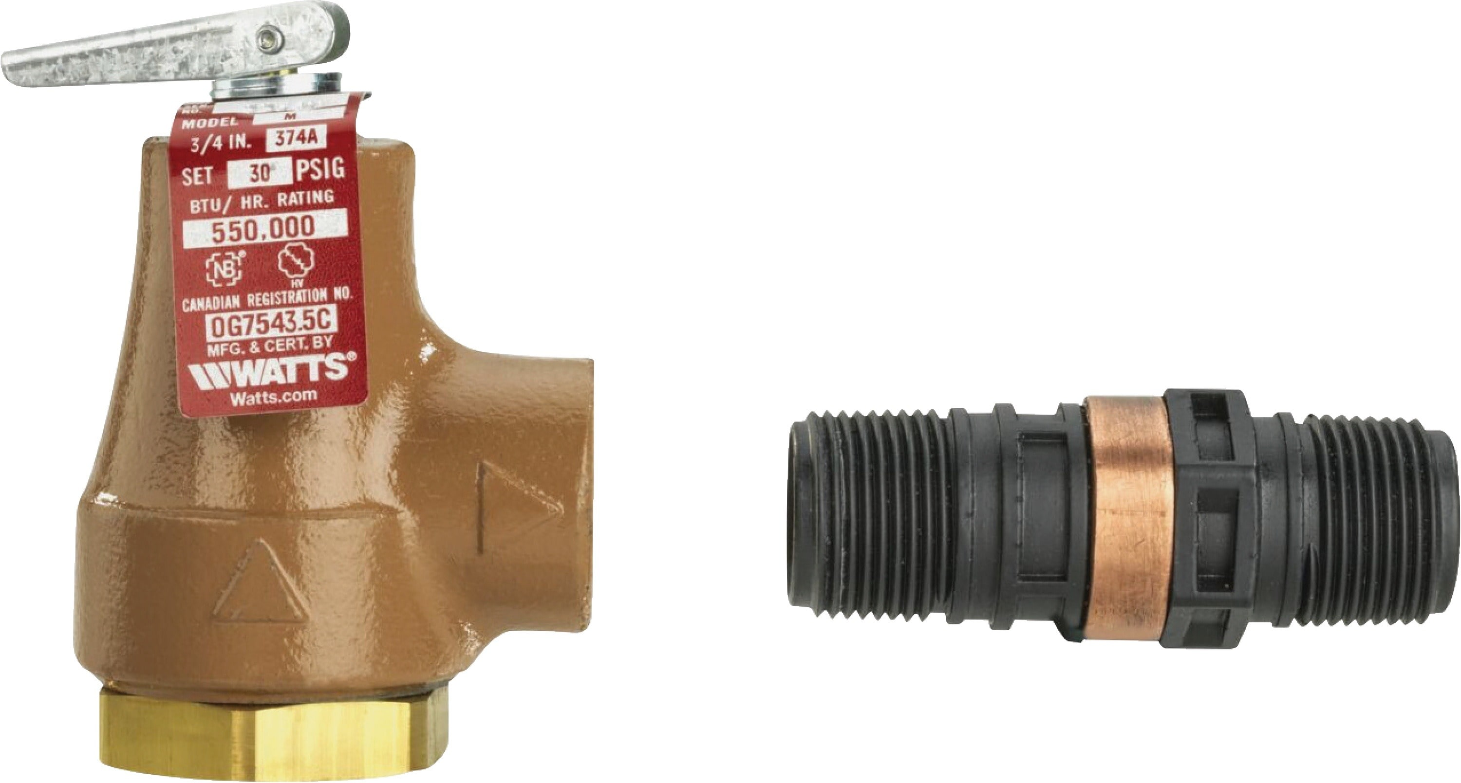 Watts Regulator Company Watts Regulator 0358550 3/4 374A Set 45 Relief ...