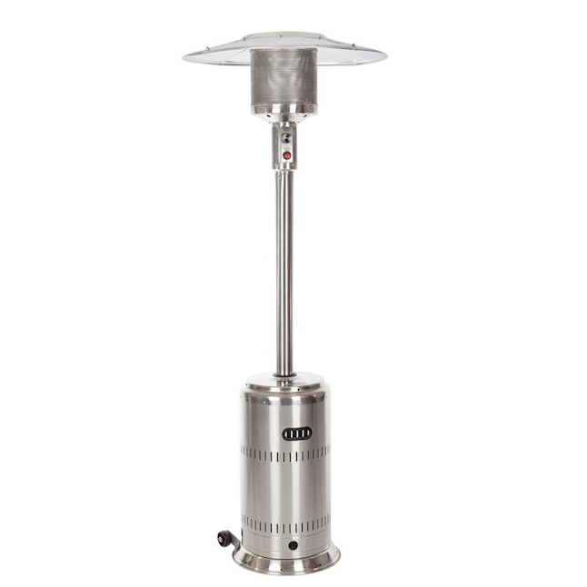 Golden Flame 46,000 BTU XL-Series Stainless Steel Patio Heater with Wheels Propane 