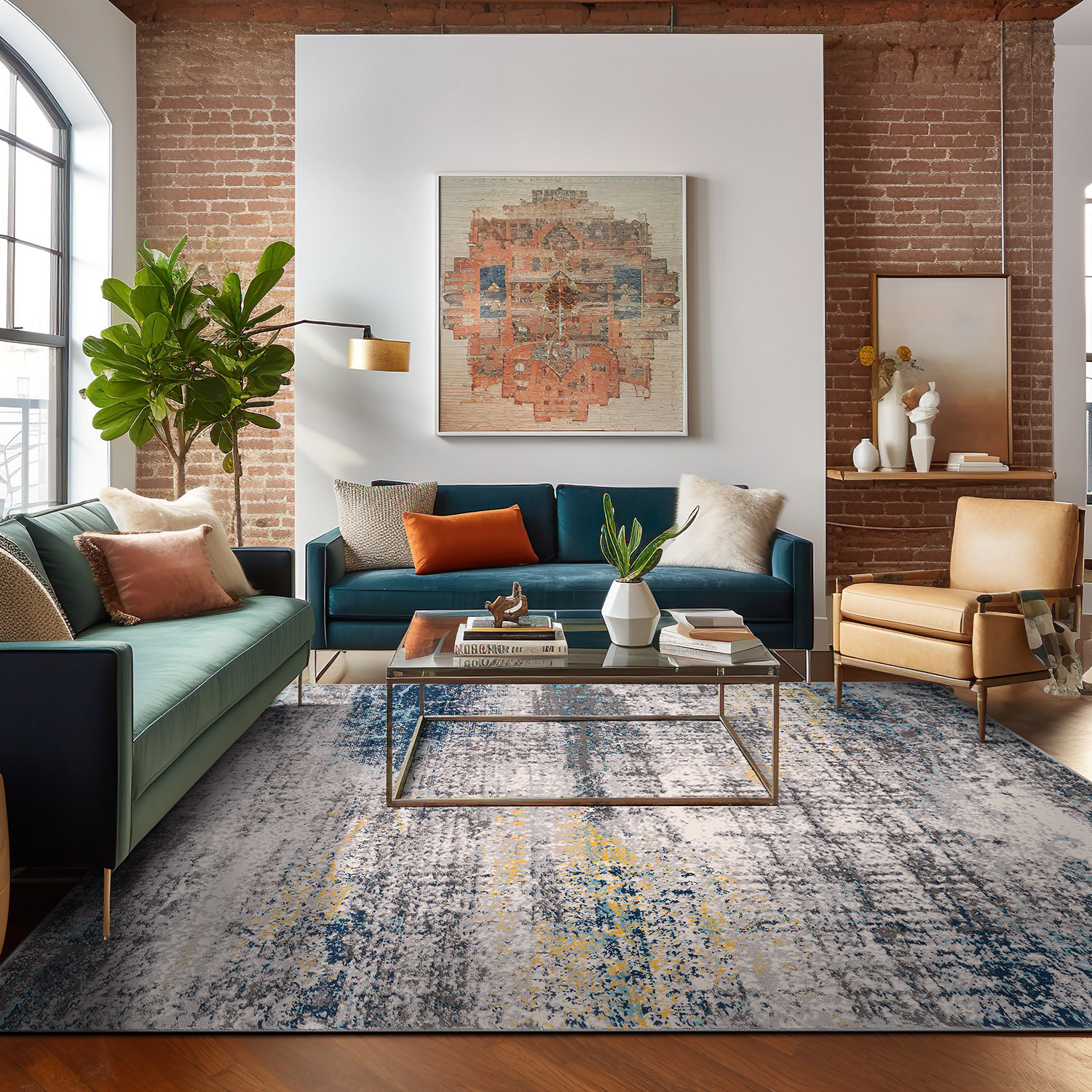 World Rug Gallery 4051BLUE5X7 rugs - View #8