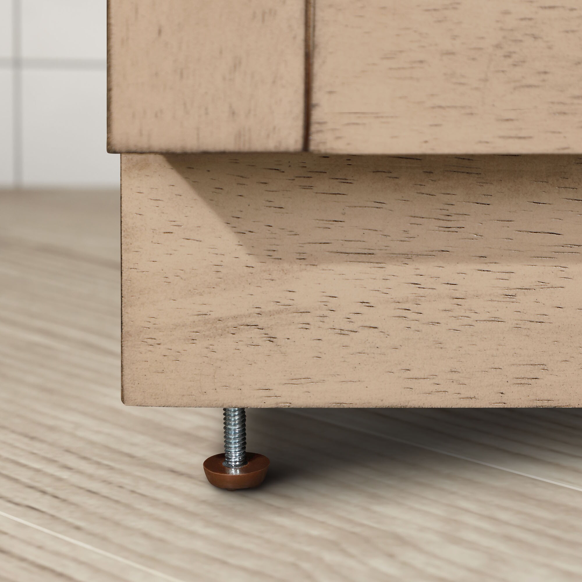 Bailey 42" Sahara Birch Freestanding Bathroom Vanity with Ceramic Sink