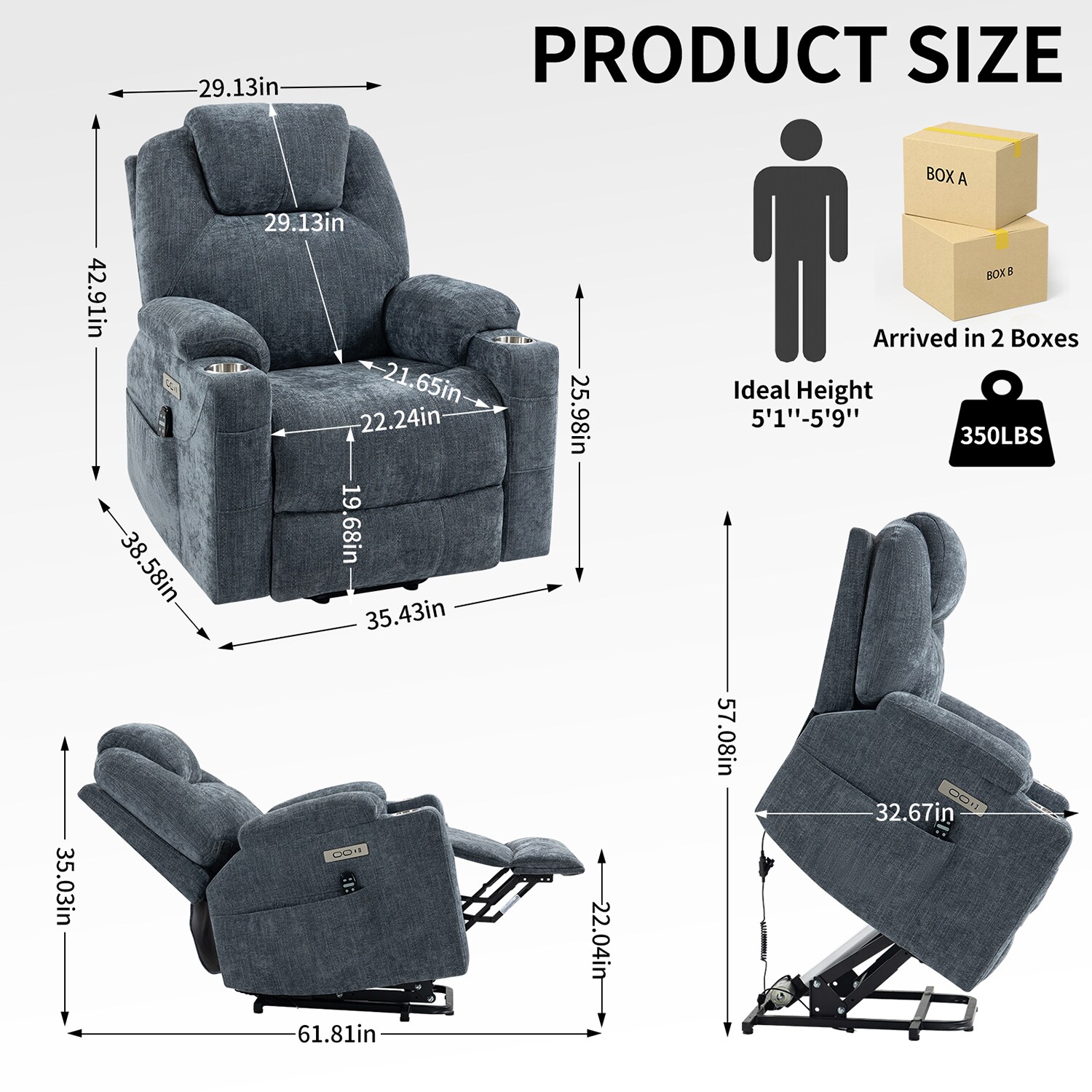 GZMR 70623BR-CROV recliners - View #7