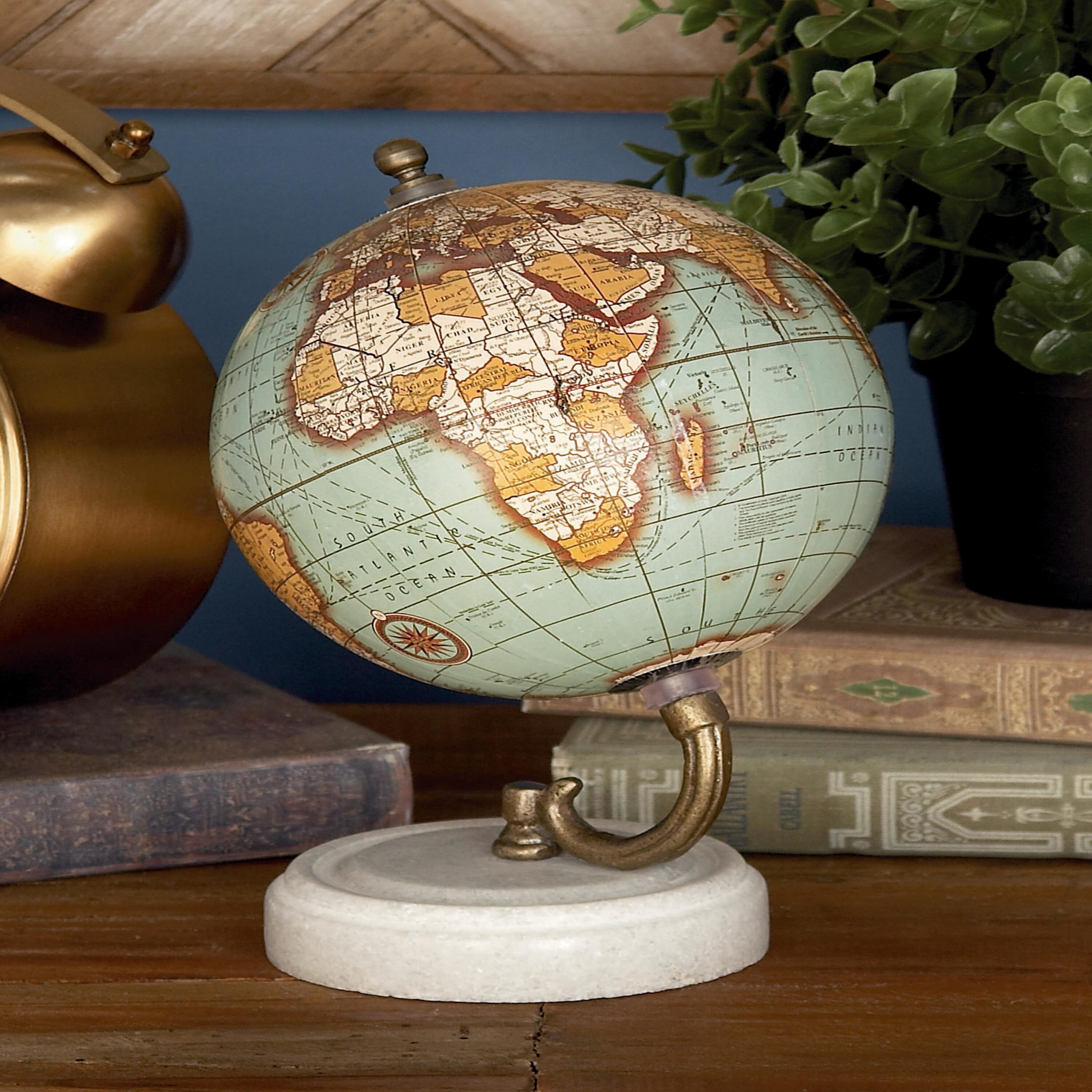 Grayson Lane 94444 Blue Marble Modern Decorative globe