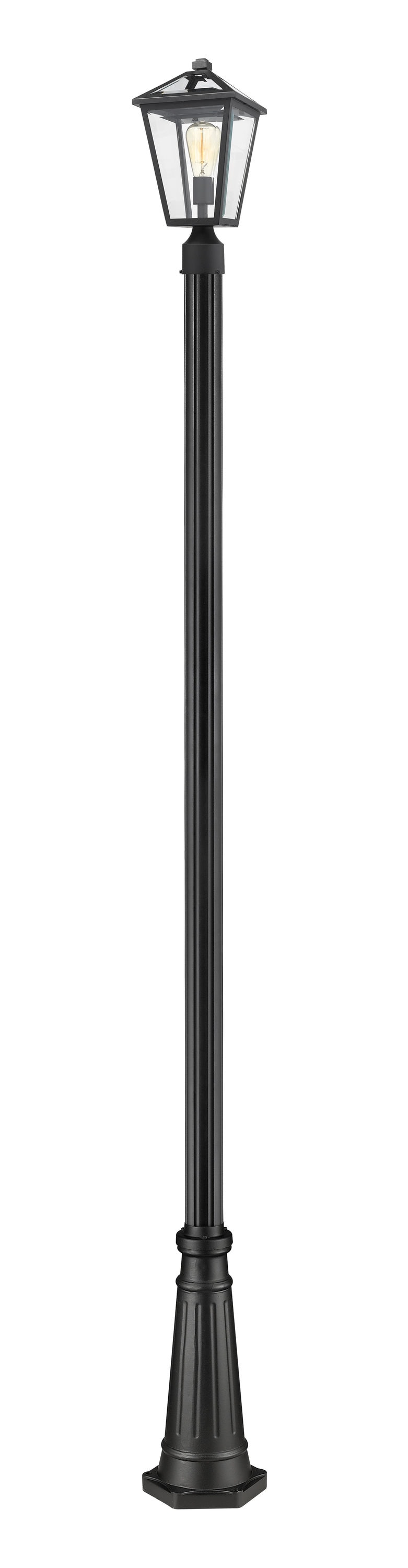 Z-Lite 579PHMR-519P-BK Talbot 110.25-in Black Transitional Outdoor Light Post Lantern