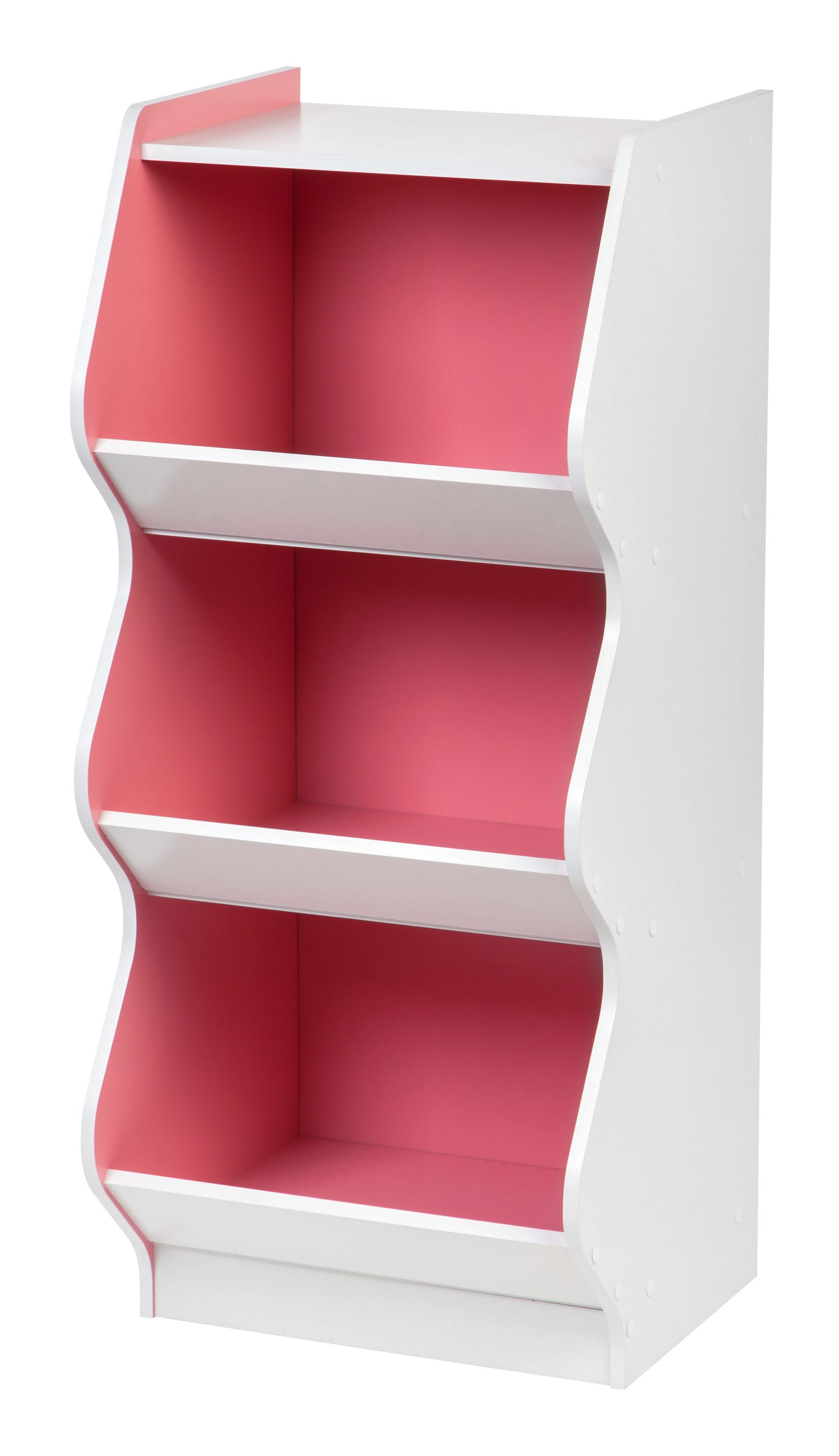 IRIS Kids Book-Case Pink 3-Compartment Kids Bookcase (16.3-in W x 37.87 ...