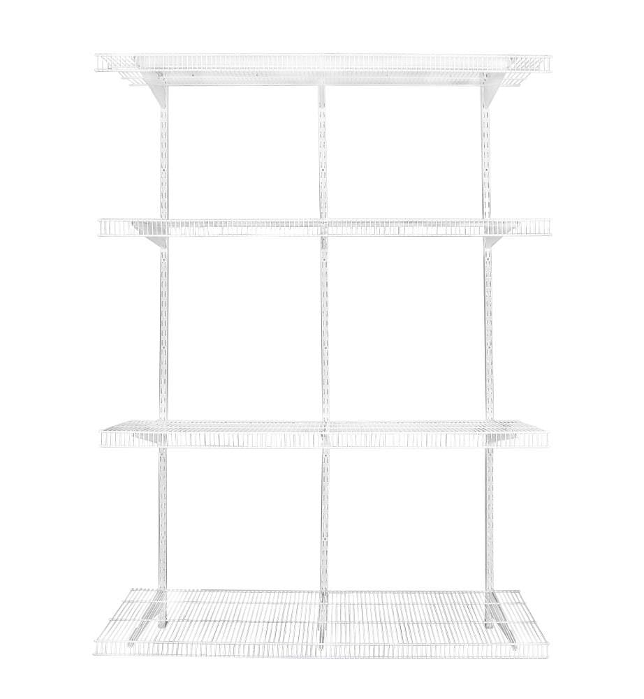Rubbermaid Fasttrack Heavy Duty 4 Ft To, Rubbermaid Vs Closetmaid Wire Shelving