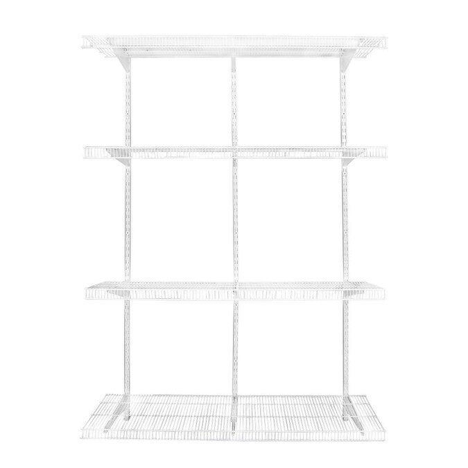 Rubbermaid Fasttrack Heavy Duty 4 Ft To, Rubbermaid Adjustable Shelving Instructions