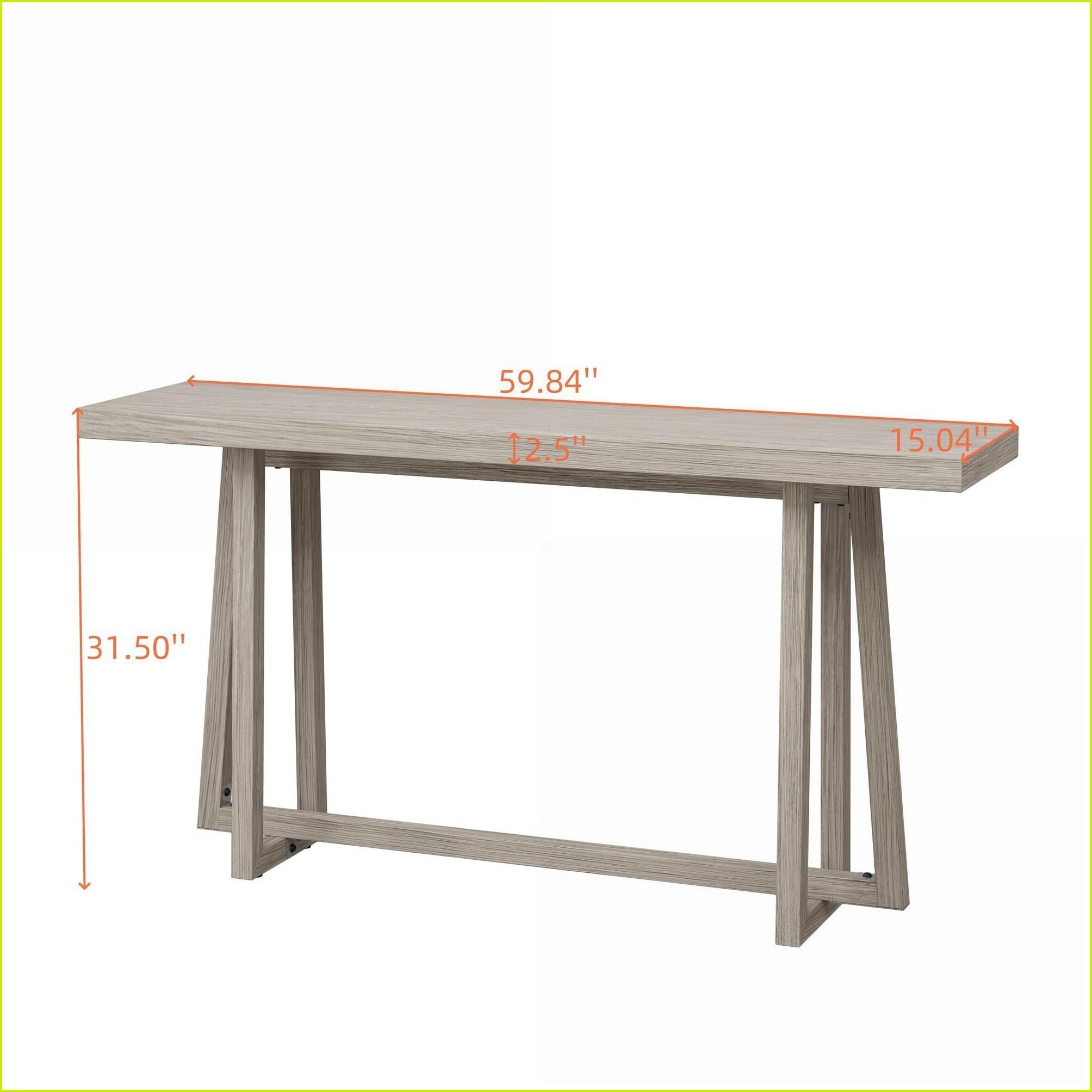 Curated visual reference: Gallery Detail: Watnature Stylish Grey Wood Grain Coffee Table With Sturdy Magnesium