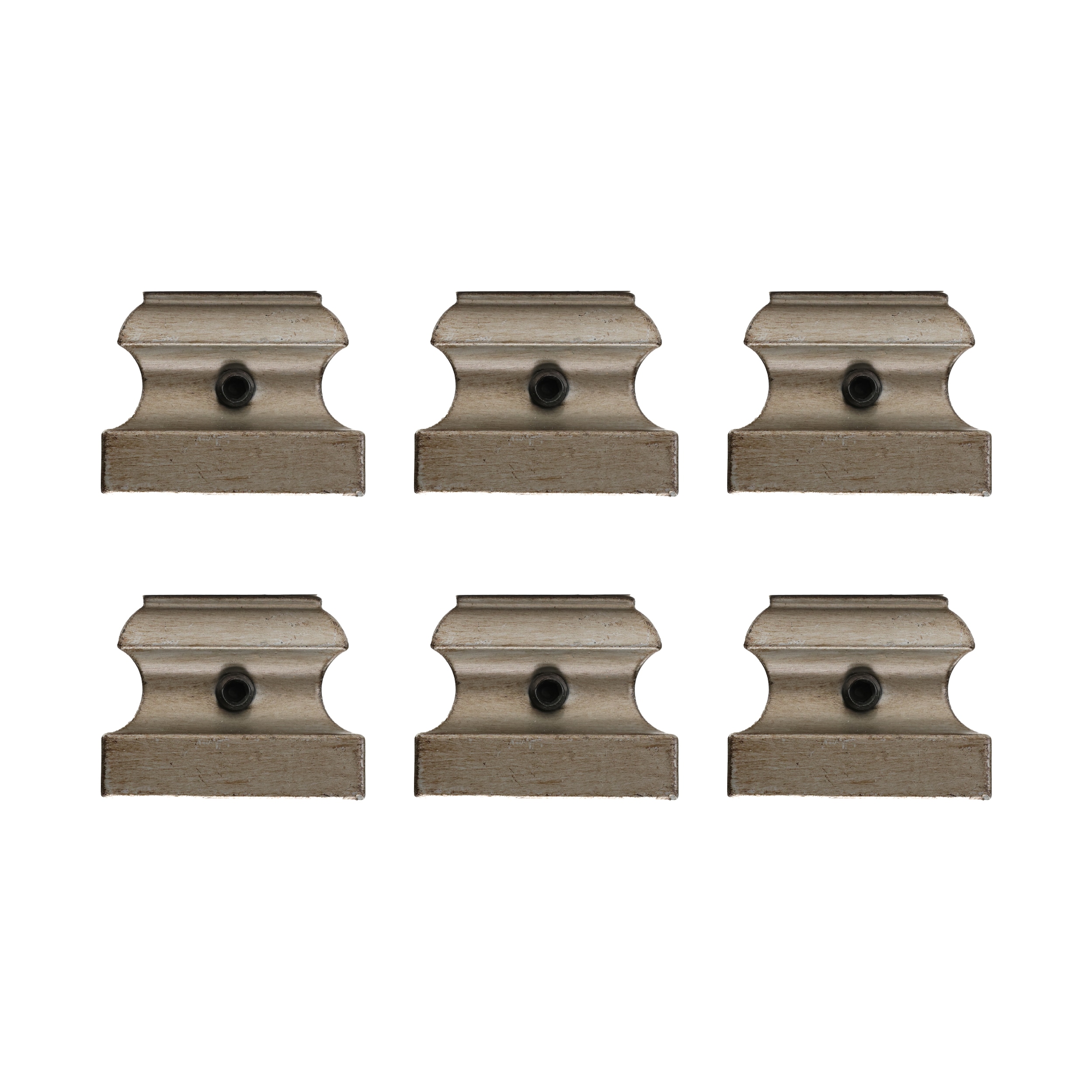 RELIABILT WGSH900NKL 1-in x 1.3125-in Nickel Aluminum Square Stair Baluster Shoe (6-Pack)