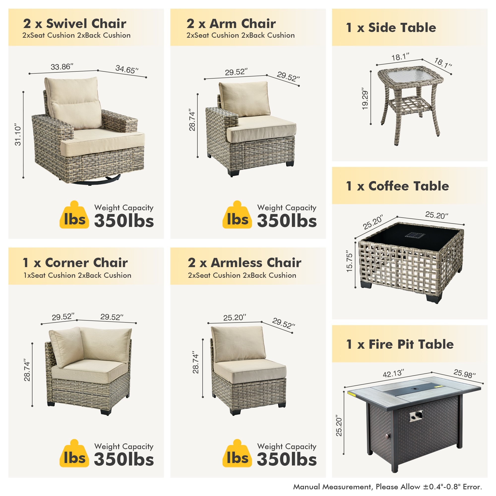 Pouuin SDFPTYZBS609 Patio-Sofas-Daybeds - View #2