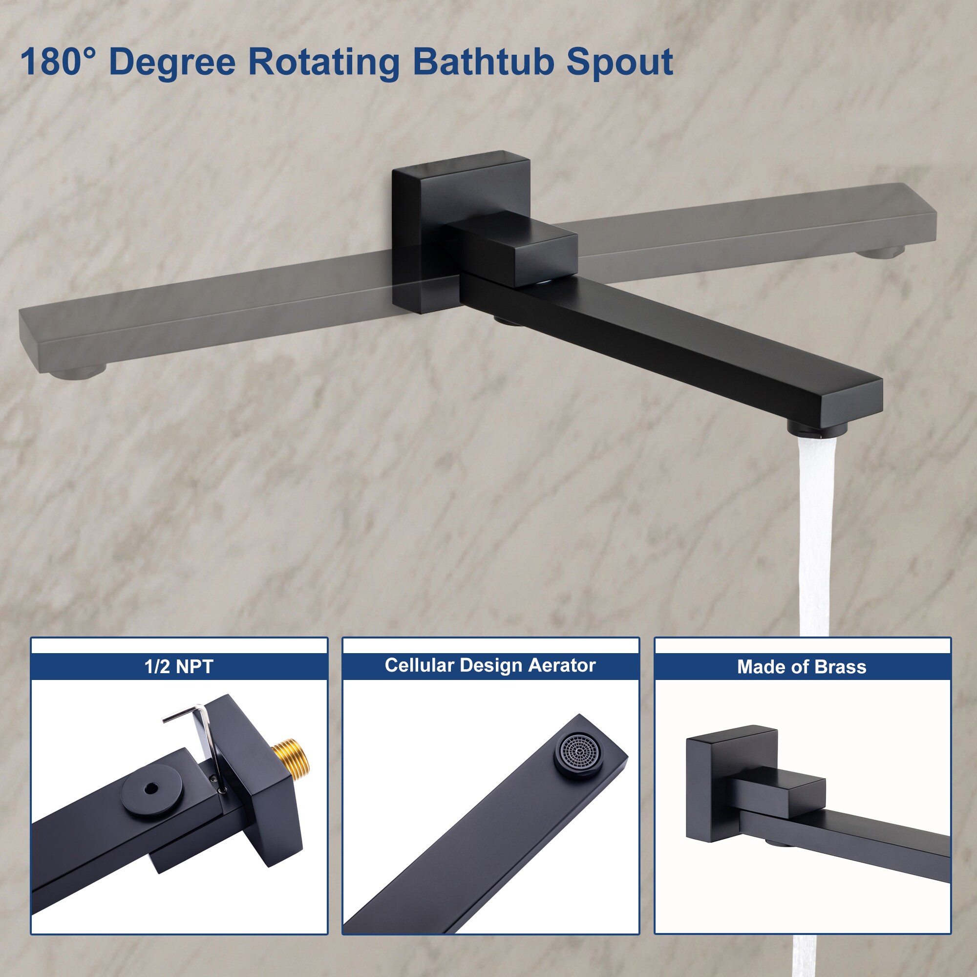 GZMR GZ-MS0910ORB Showerhead-Bar-Panels - View #8