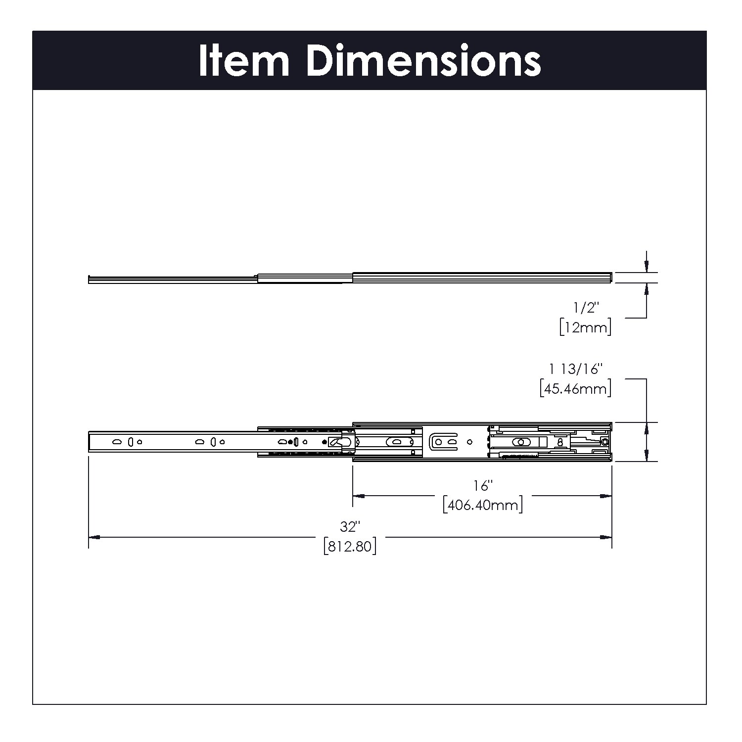 Hickory Hardware P1055/16-2C Drawer-Slides - View #6