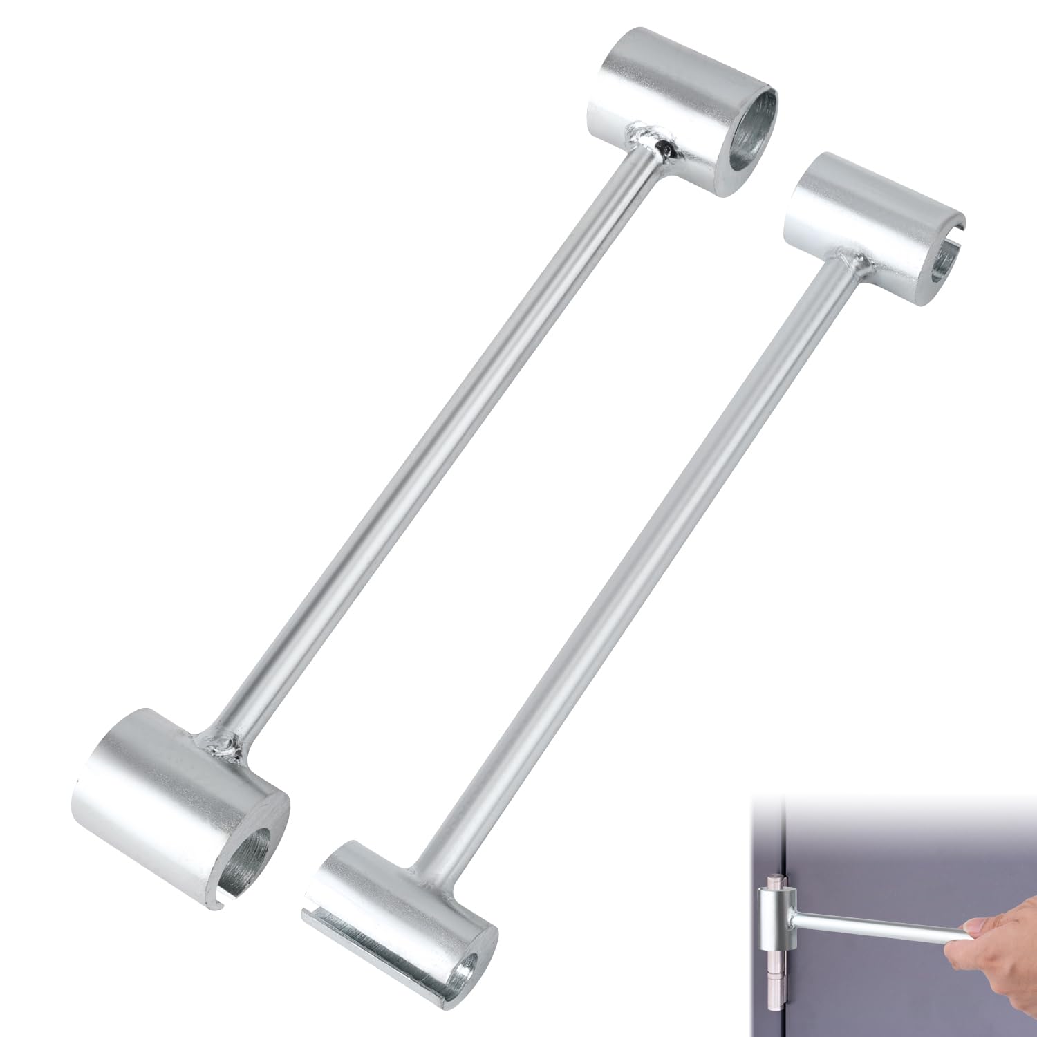 KHKFY  2 pcs Hinges Gap Adjusting Wrench for Door Hinge Repair Tool Adjustable Hinge Bender for Commercial Heavy Duty Fire Security Doors Steel