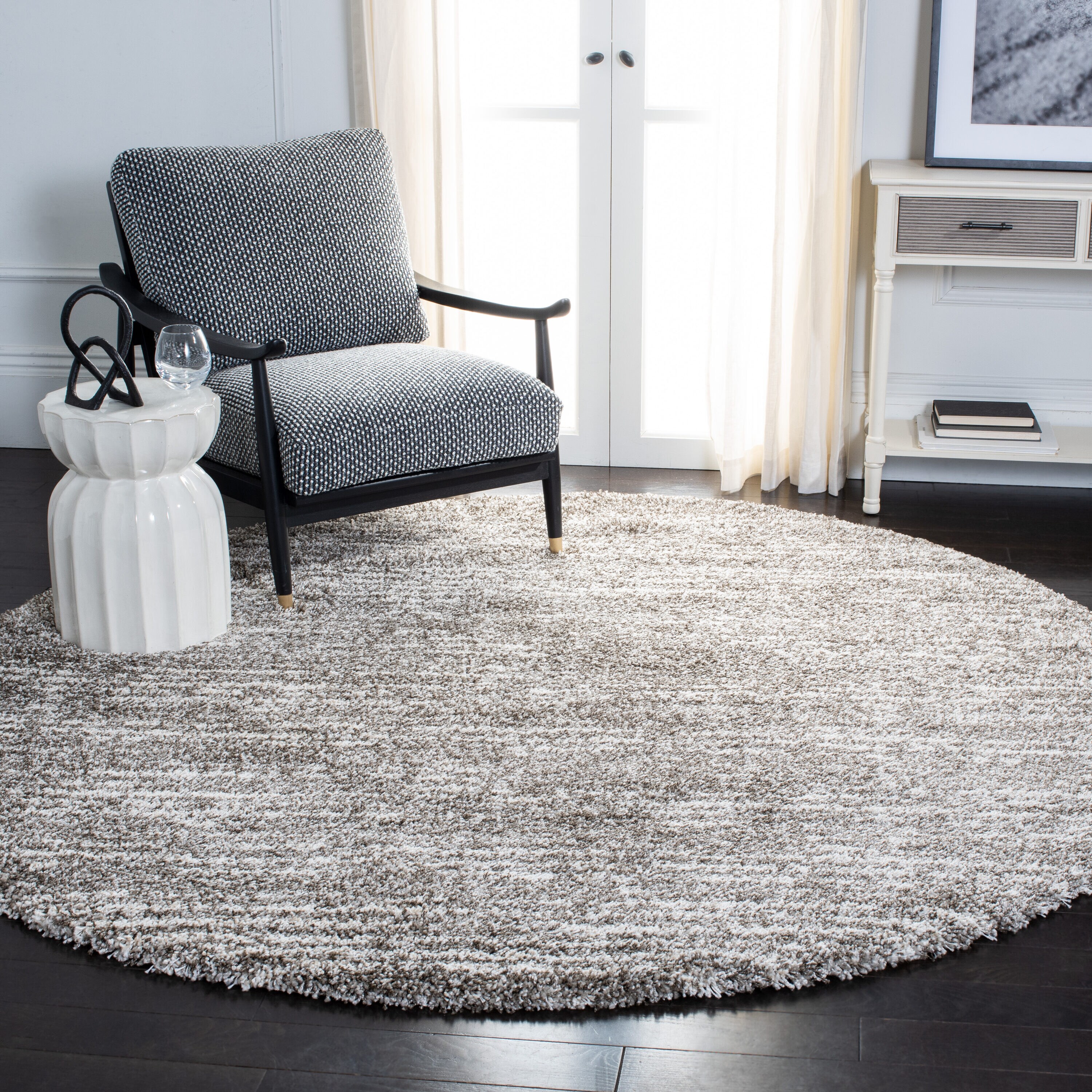 Safavieh SGH297F-7R Hudson Shag 287F Grey Ivory 7ft x 7ft