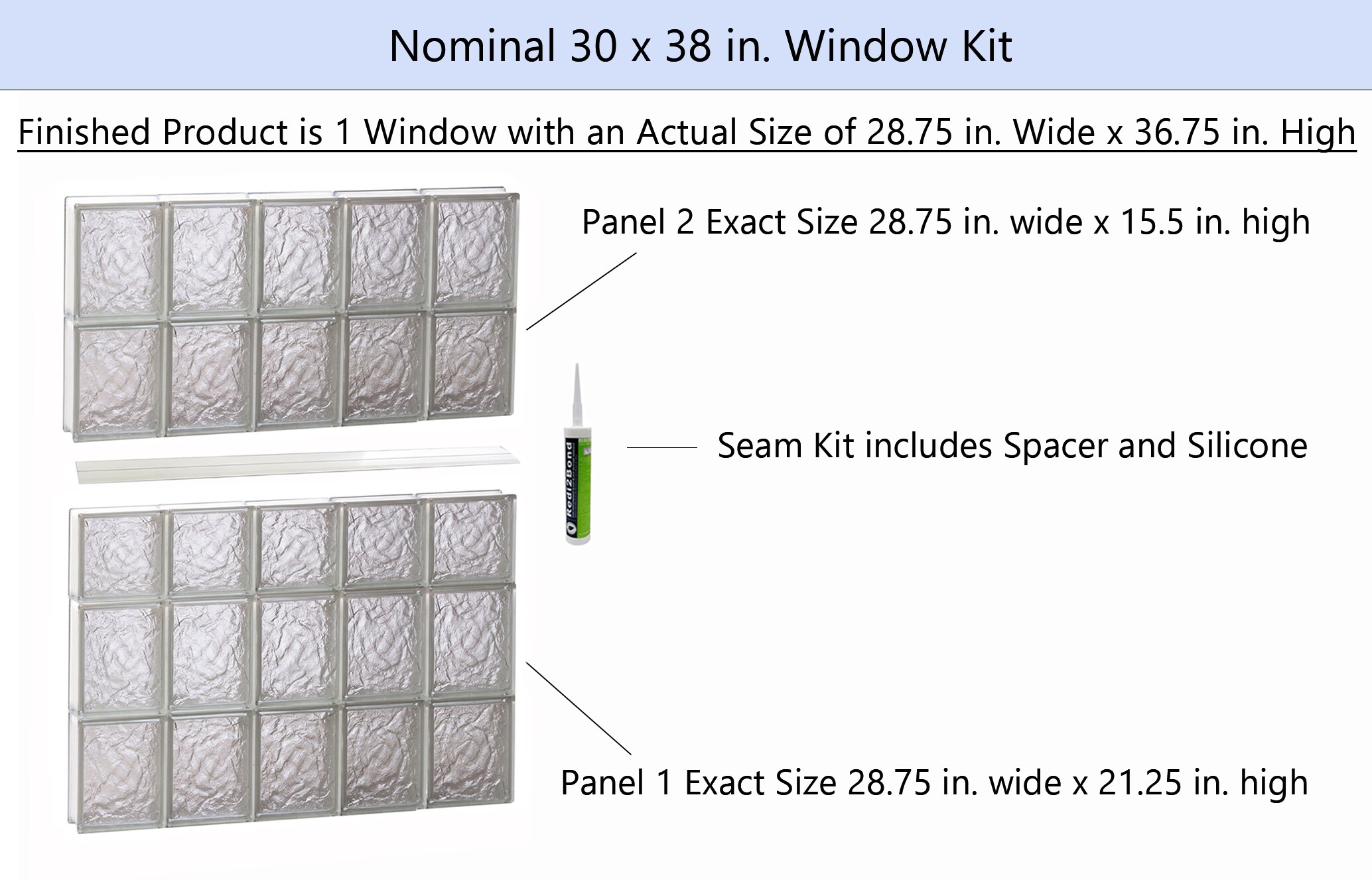 REDI2SET S3038IS Glass-Block-Windows - View #2