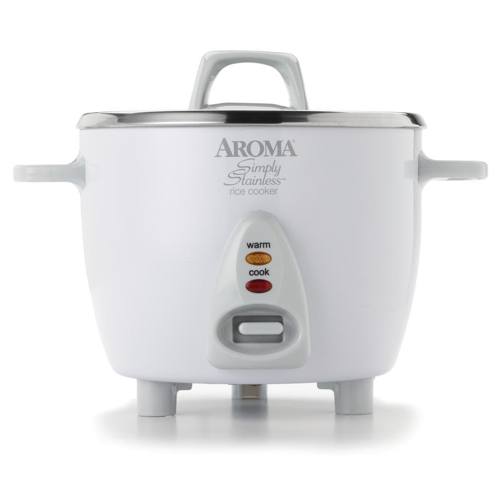 Aroma Rice Cooker and Steamer 6 Cup Black