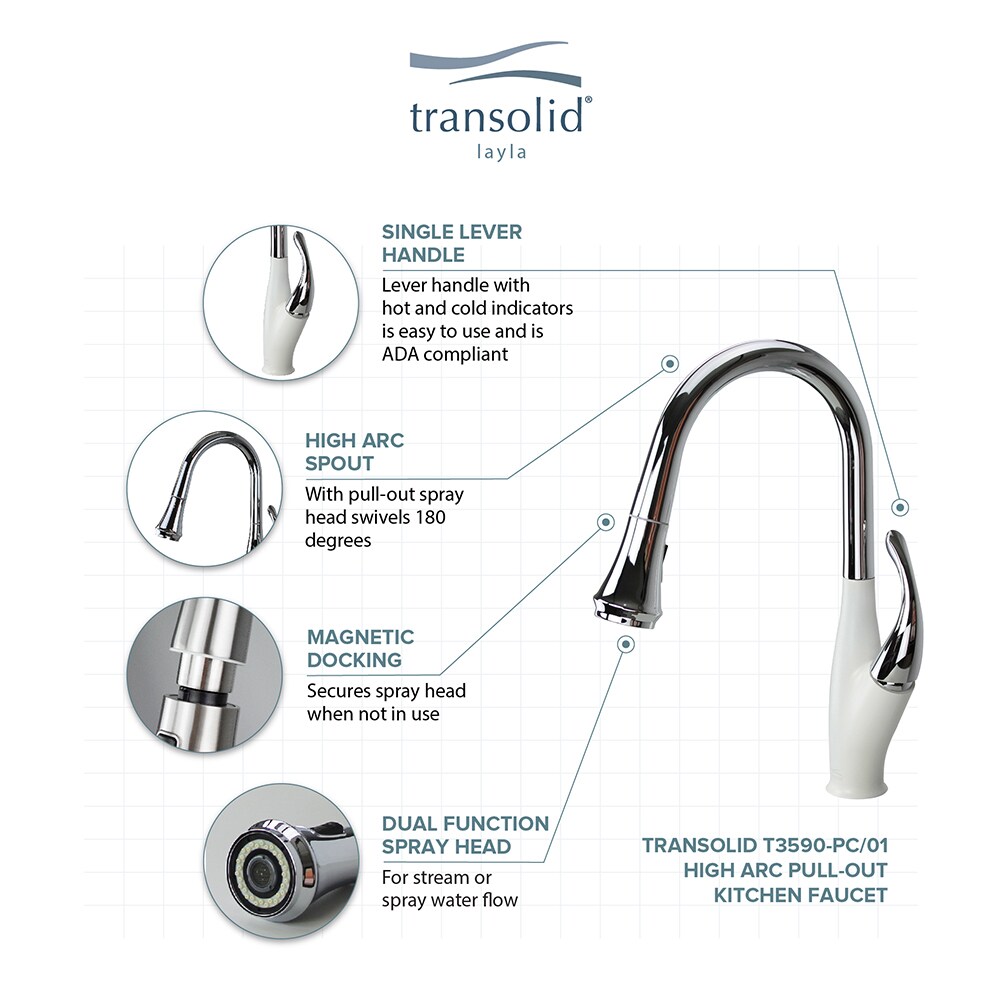 Transolid T3590-PC/01 Kitchen-Faucets - View #4