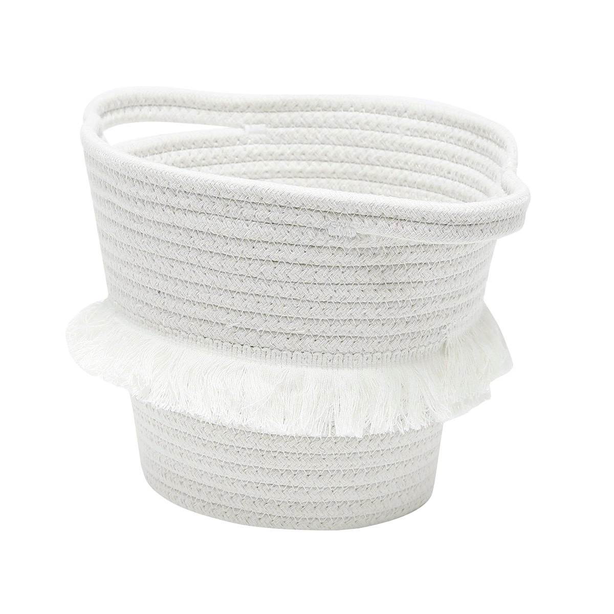 Origin 21 Coiled rope bin 12-in W x 10-in H x 12-in D White