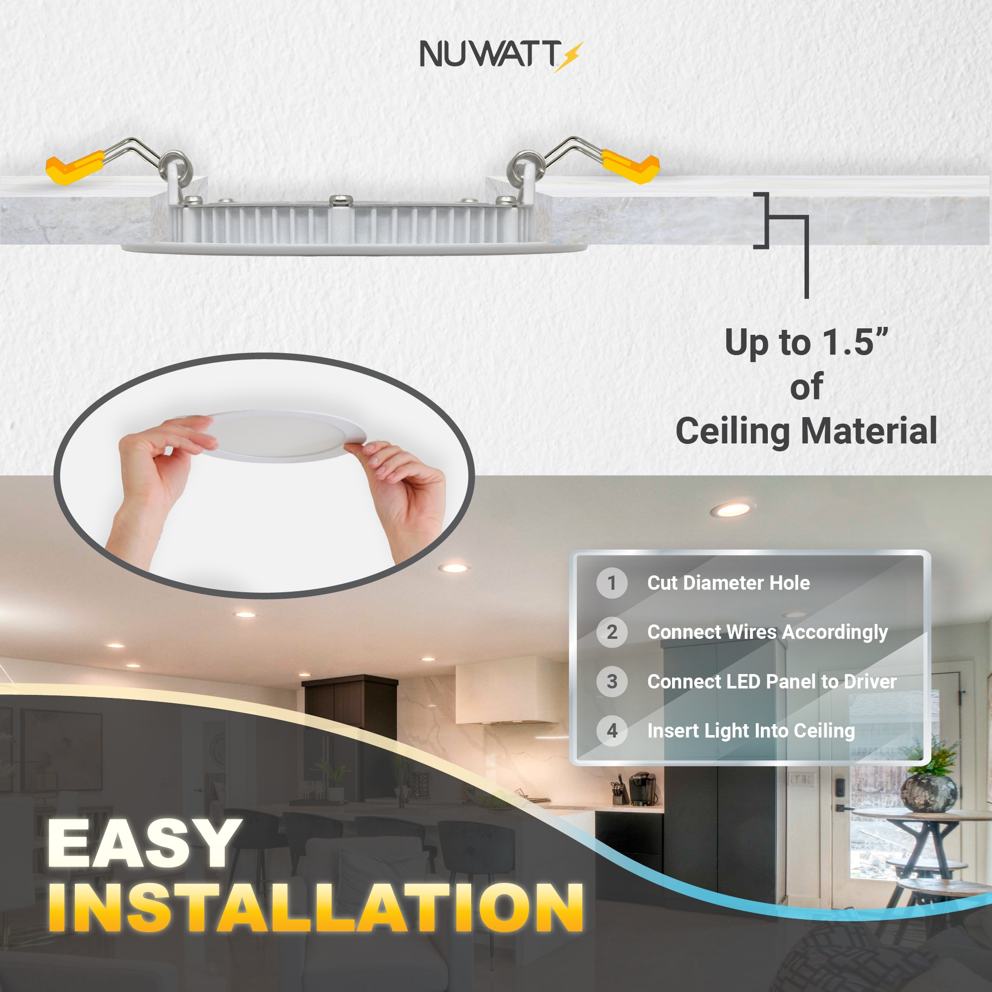 NUWATT NWP-DL-6-15W5CT-WH12 Led-Retrofit-Downlight - View #7