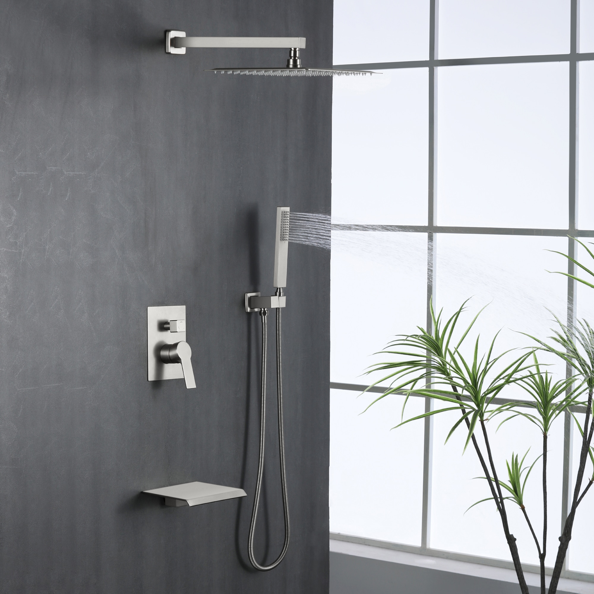 WELLFOR WA9009CH Showerhead-Bar-Panels - View #4