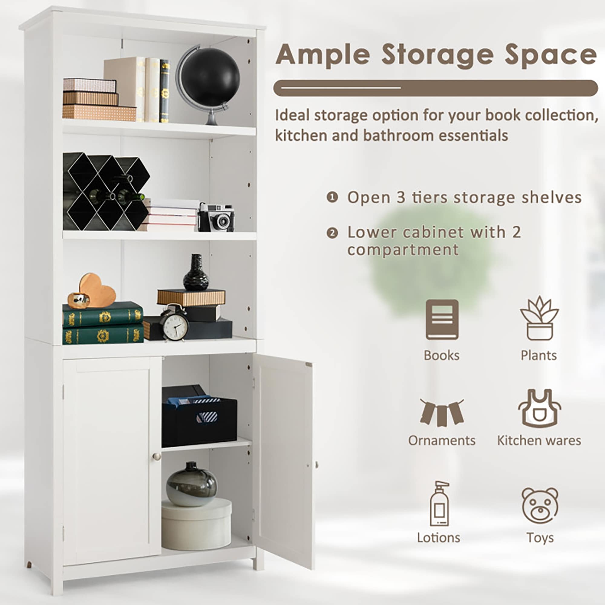 GZMR GZ-HW61830WH bookcases - View #5