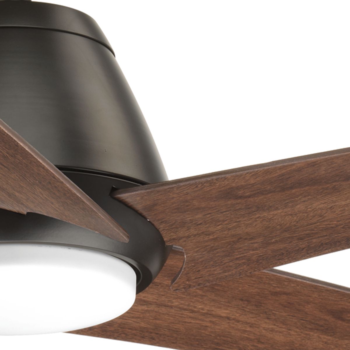 Progress Lighting Gust 54 In Antique Bronze With Walnut Blades Integrated Led Indoor Ceiling Fan 3192