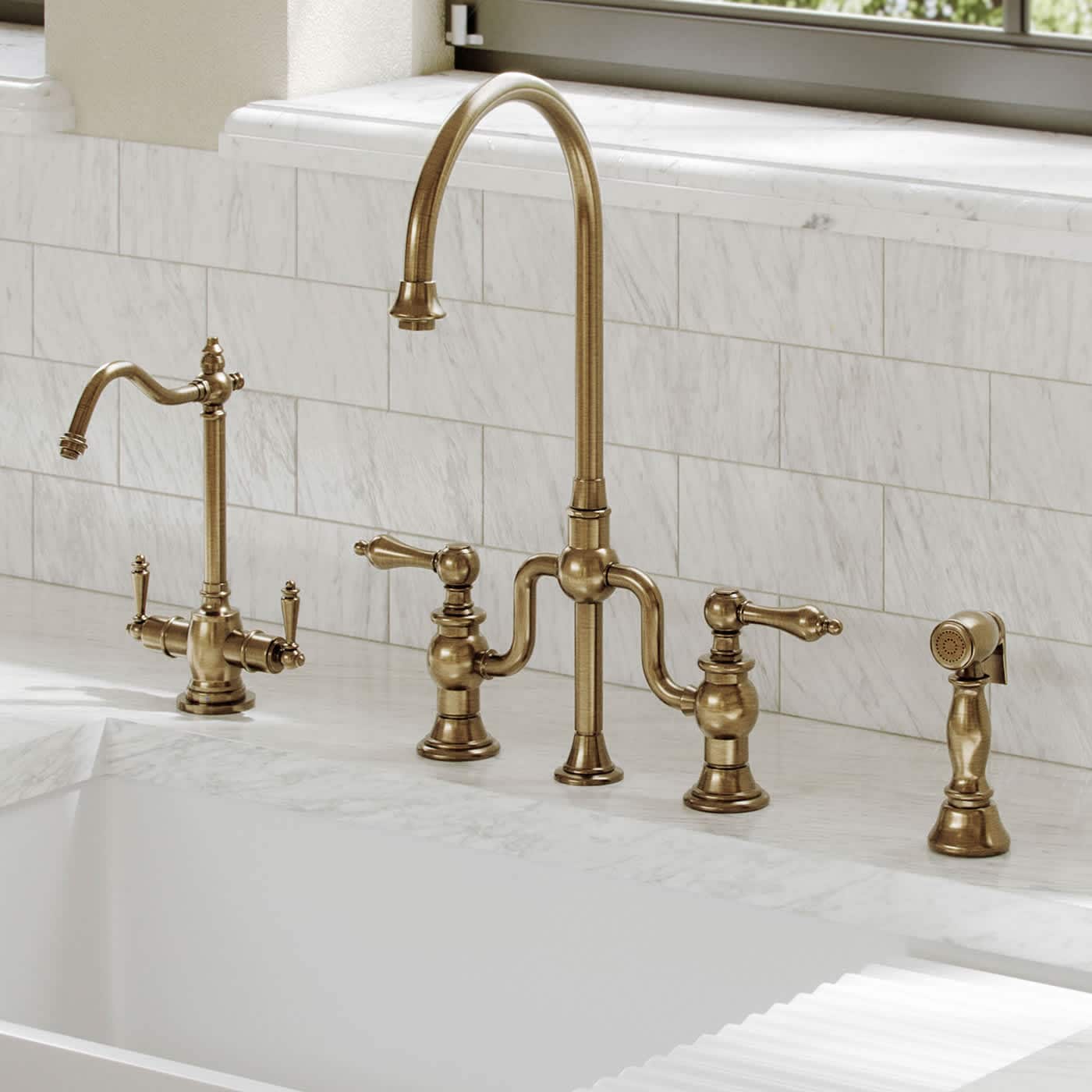 Whitehaus Collection WHTTSLV3-9773-NT-AB Kitchen-Faucets - View #4