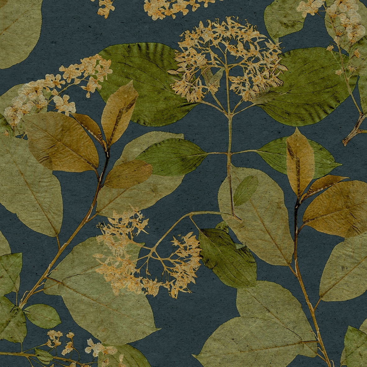 Castanum Bloom Midnight Blue Wallpaper