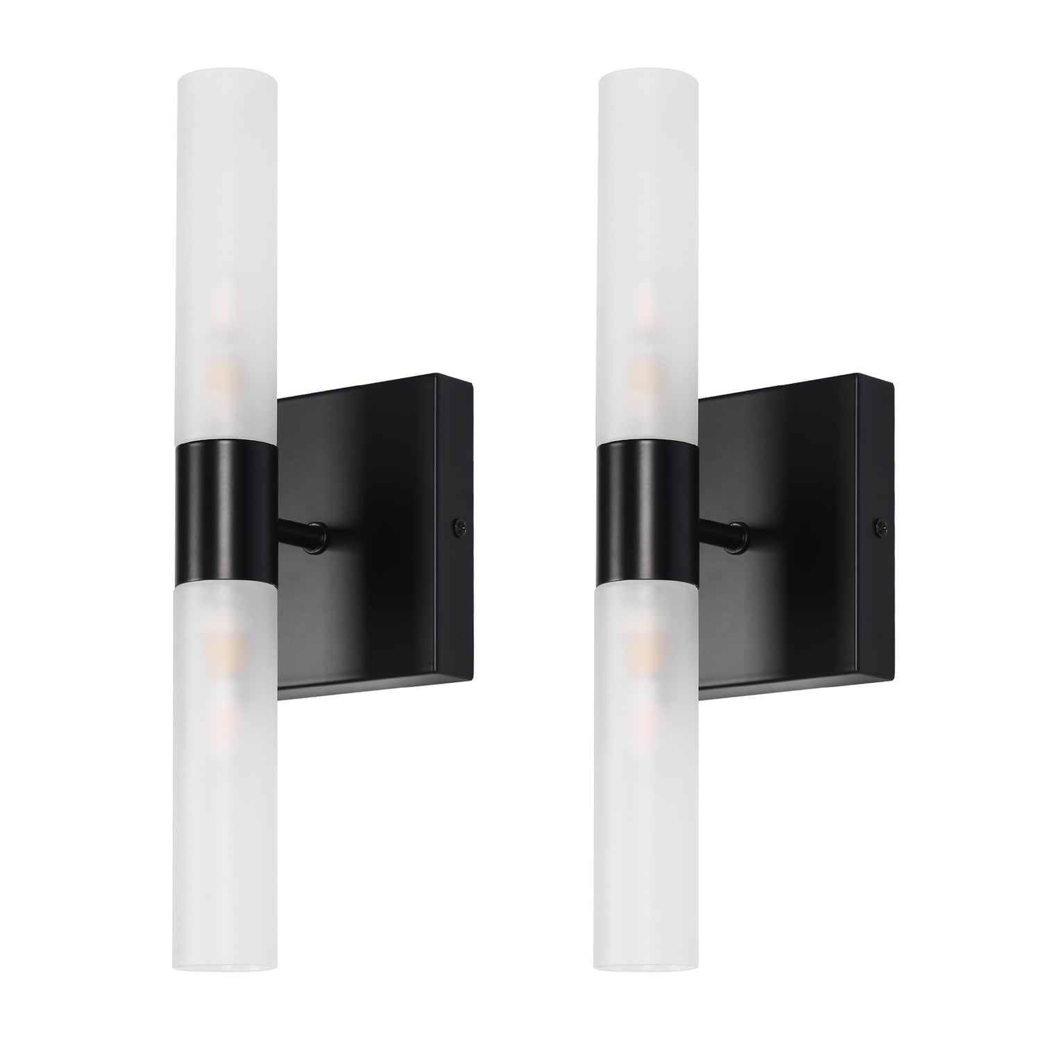 YANSUN L-WL109-2 13.9-in 4 -Light White Industrial Vanity light