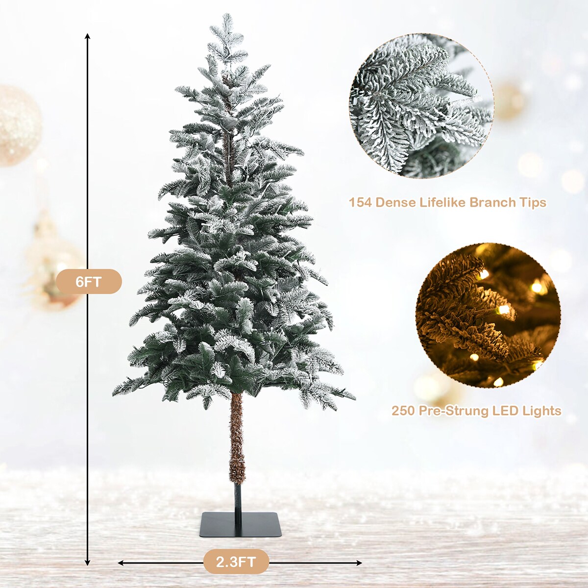 WELLFOR CM-HJY-23536US Artificial-Christmas-Trees - View #9