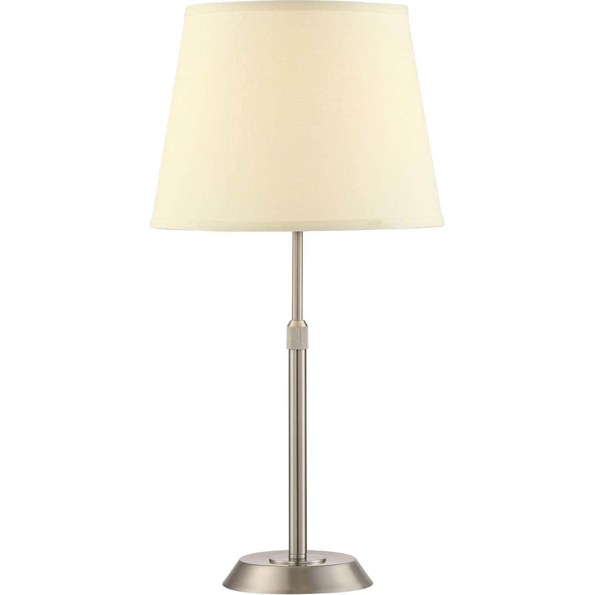 Arnsberg  509400107 Attendorn 6 inch 100 watt Satin Nickel Table Lamp Portable Light