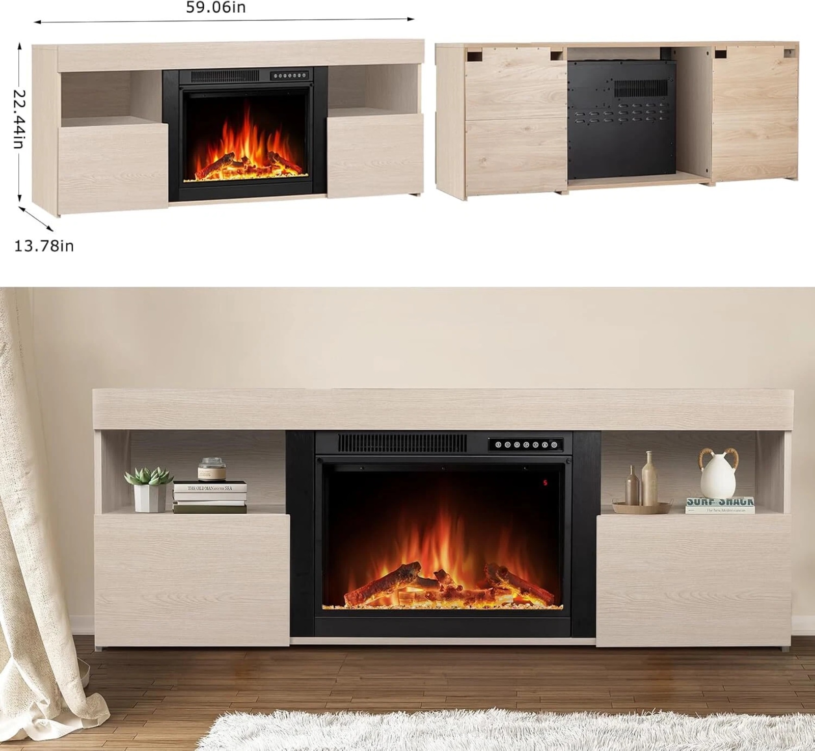 Antarctic Star LSAS-SM2303AOK Electric-Fireplaces - View #5
