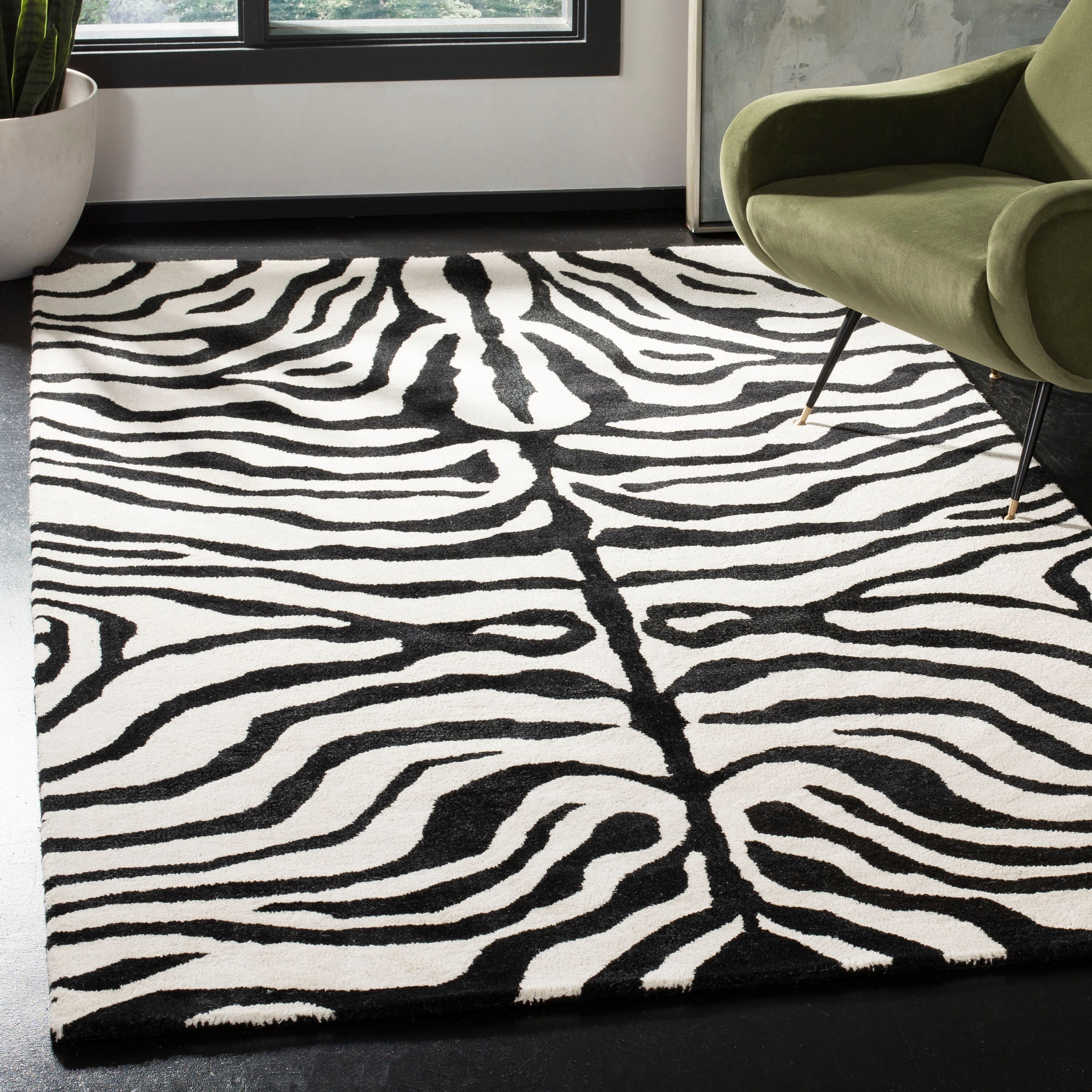 Selous Zebra Print Indoor Outdoor Rugs