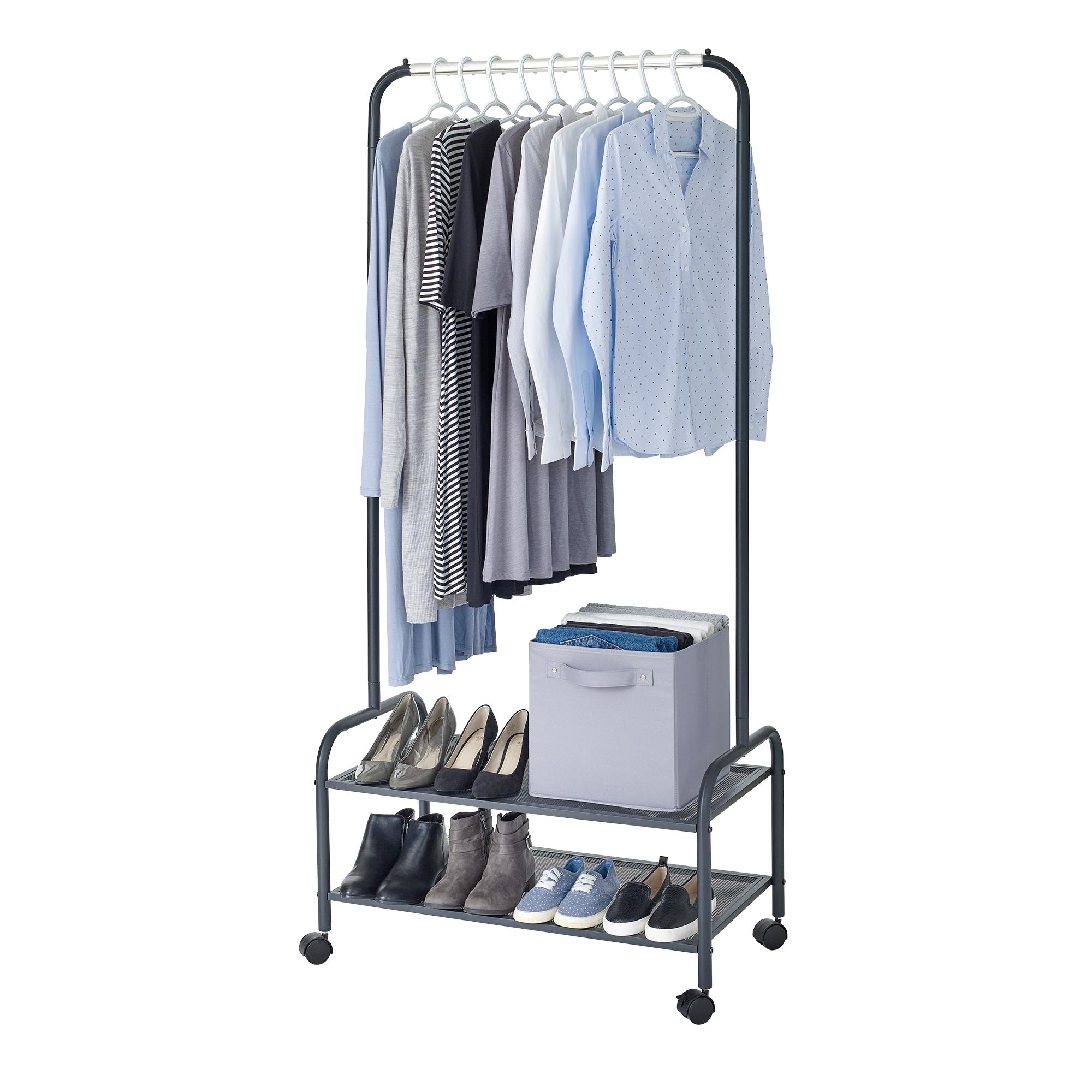 Neatfreak Black Steel Rolling Clothing Rack At Lowes.com