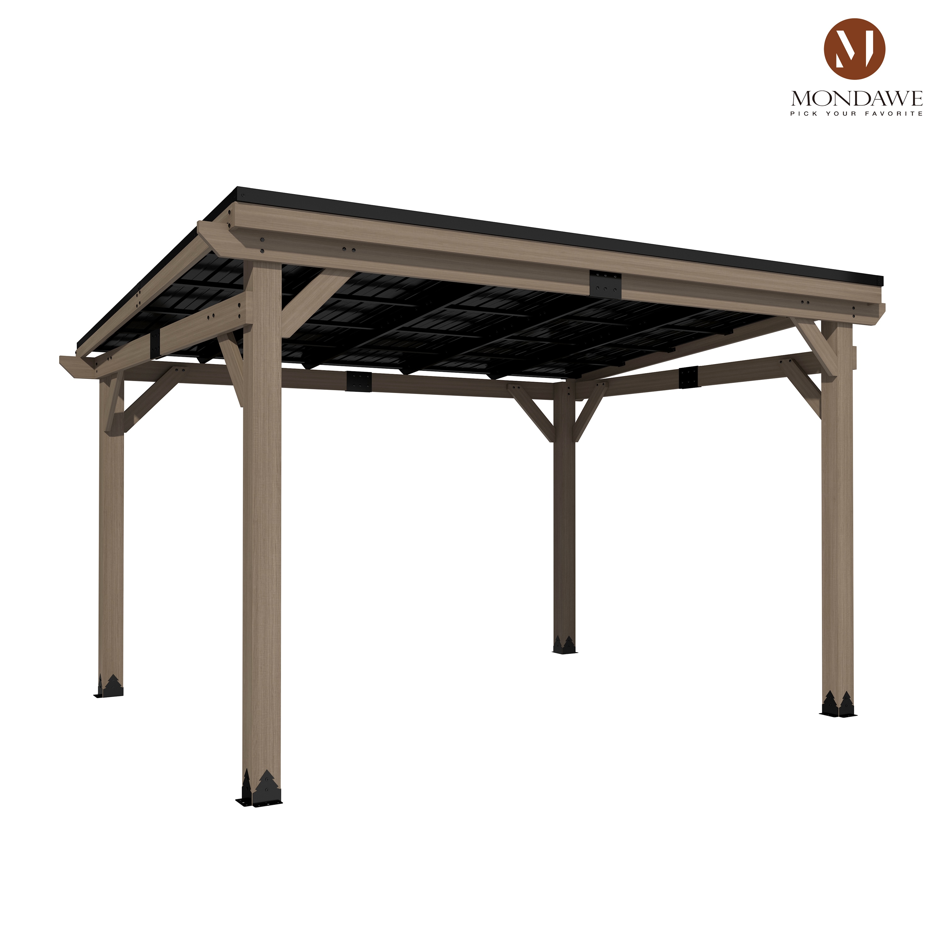 Mondawe MO-5004A-4 Wood-Resin-Gazebos - View #2