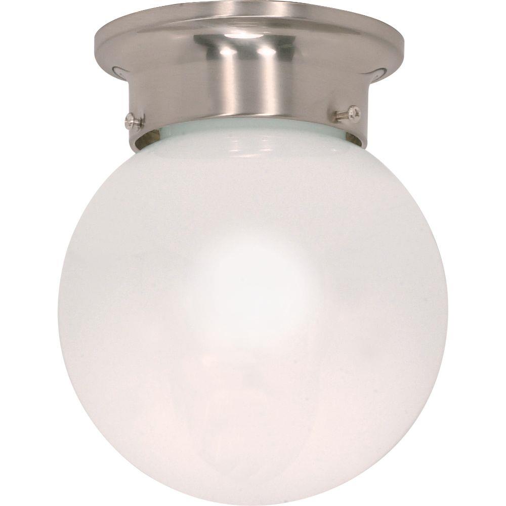  LW-SC514380 1-Light 6-in Brushed Nickel Flush Mount Light