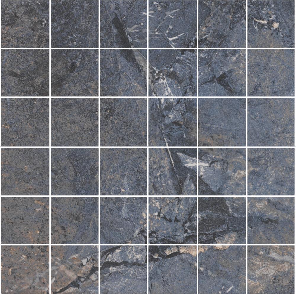 FLOORS 2000 HORIZONMO22OCEAN Horizon Ocean 12-in x 12-in Matte Porcelain Uniform Squares Stone Look Floor and Wall Tile