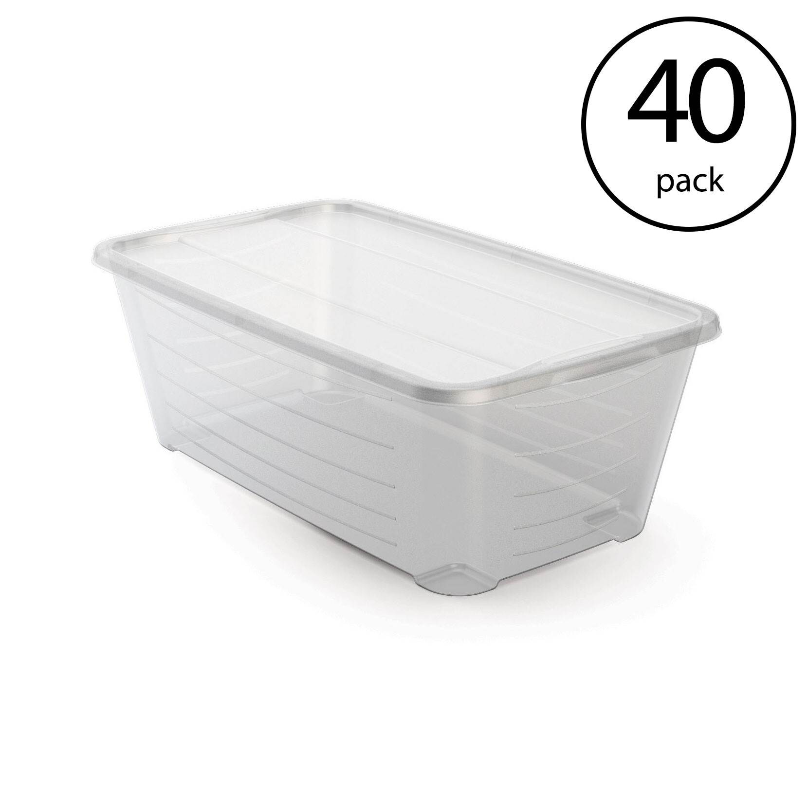 Project Source Small 1.5-Gallons (6-Quart) Clear Tote with