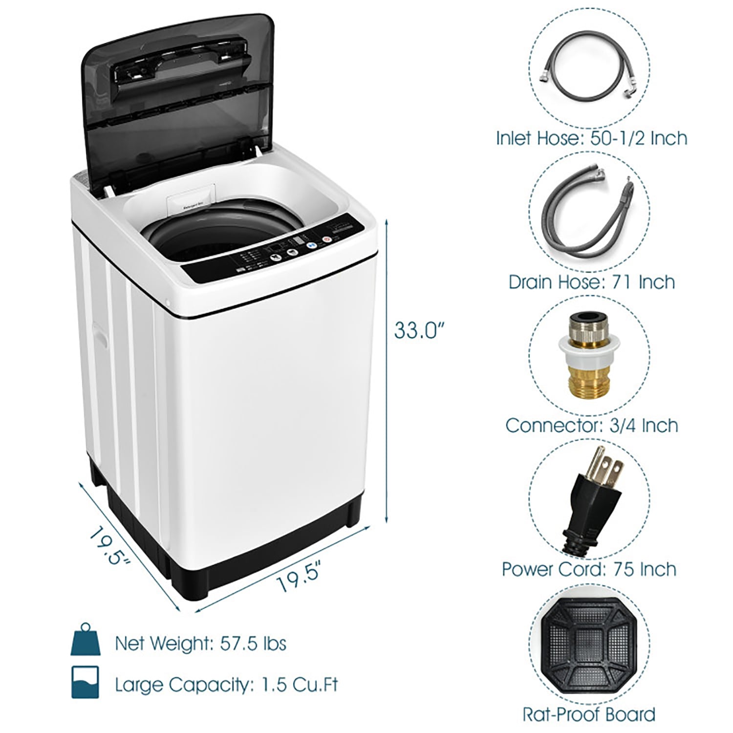 COMFEE' 11lbs 1.6 Cu.ft Portable Washing Machine - Install & Review 