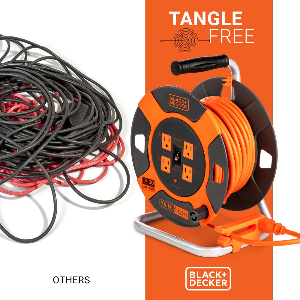 Wholesale tangle free cord retractor retractable cable reel For Perfect  Organizing of Cables 