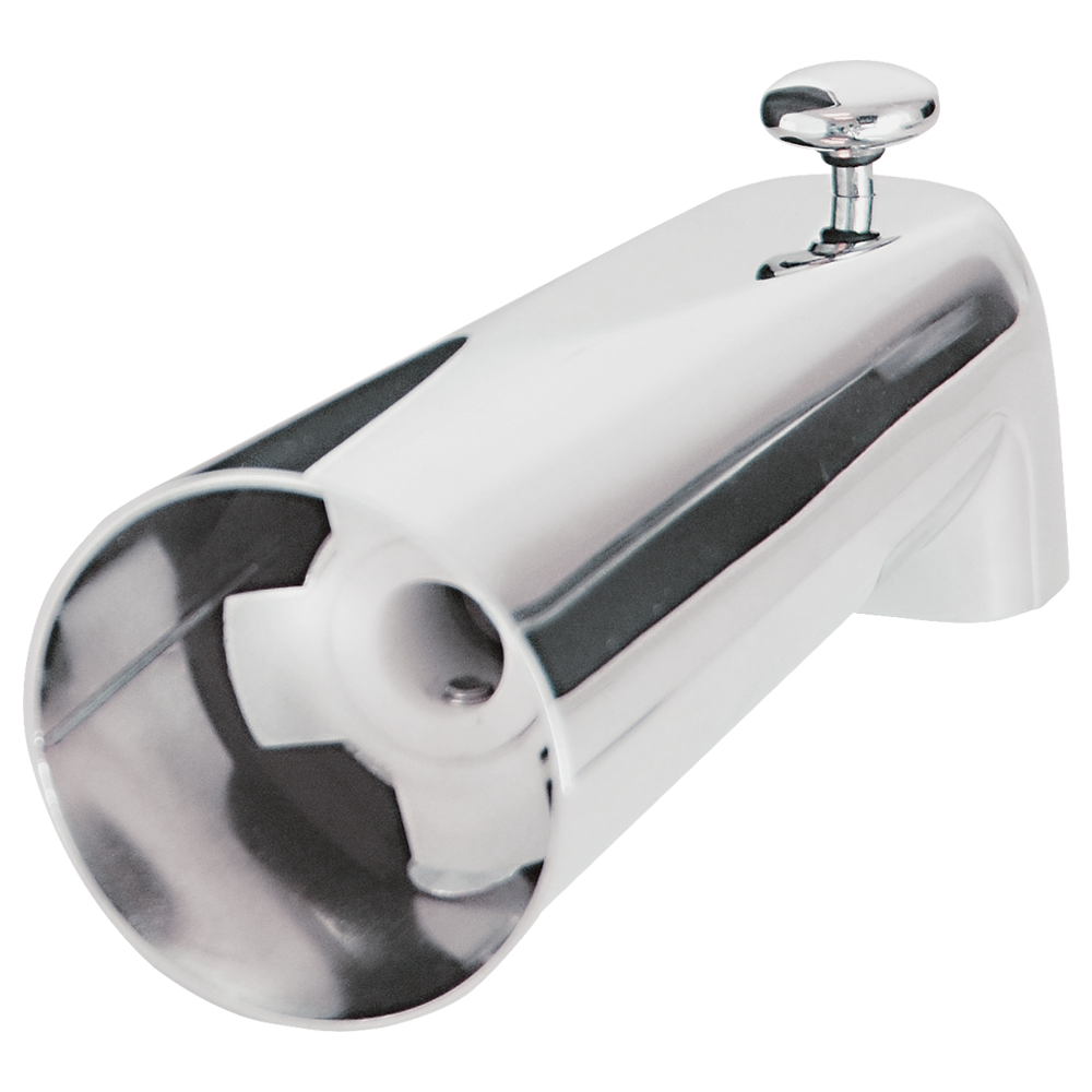 EZ-FLO 15069 Chrome Wall-mount Universal Fit Bathtub Spout With Diverter