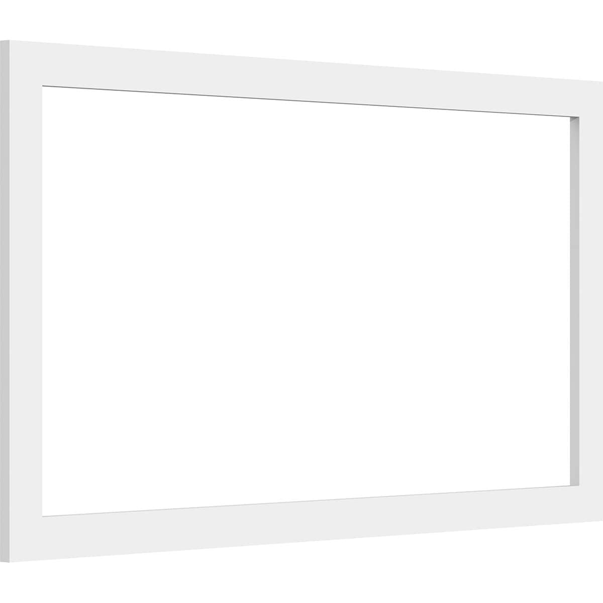 Ekena Millwork WALP32X18X037PRE 32-in x 18-in Smooth Paintable/Stainable White PVC Fretwork Wall Panel (