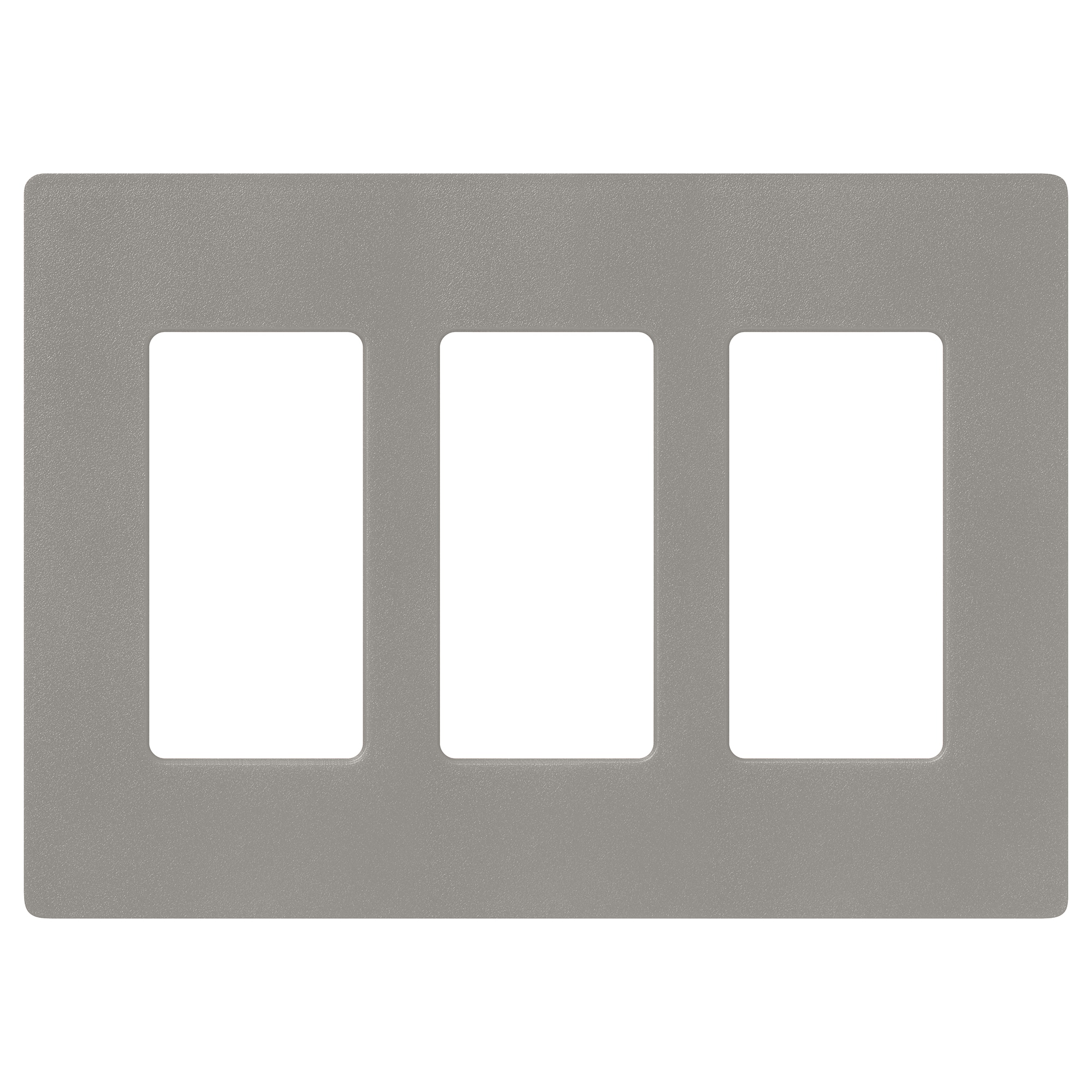 Lutron SC-3-CS Claro 3 -Gang Standard Size Cobblestone Plastic Indoor Screwless Decorator Wall Plate