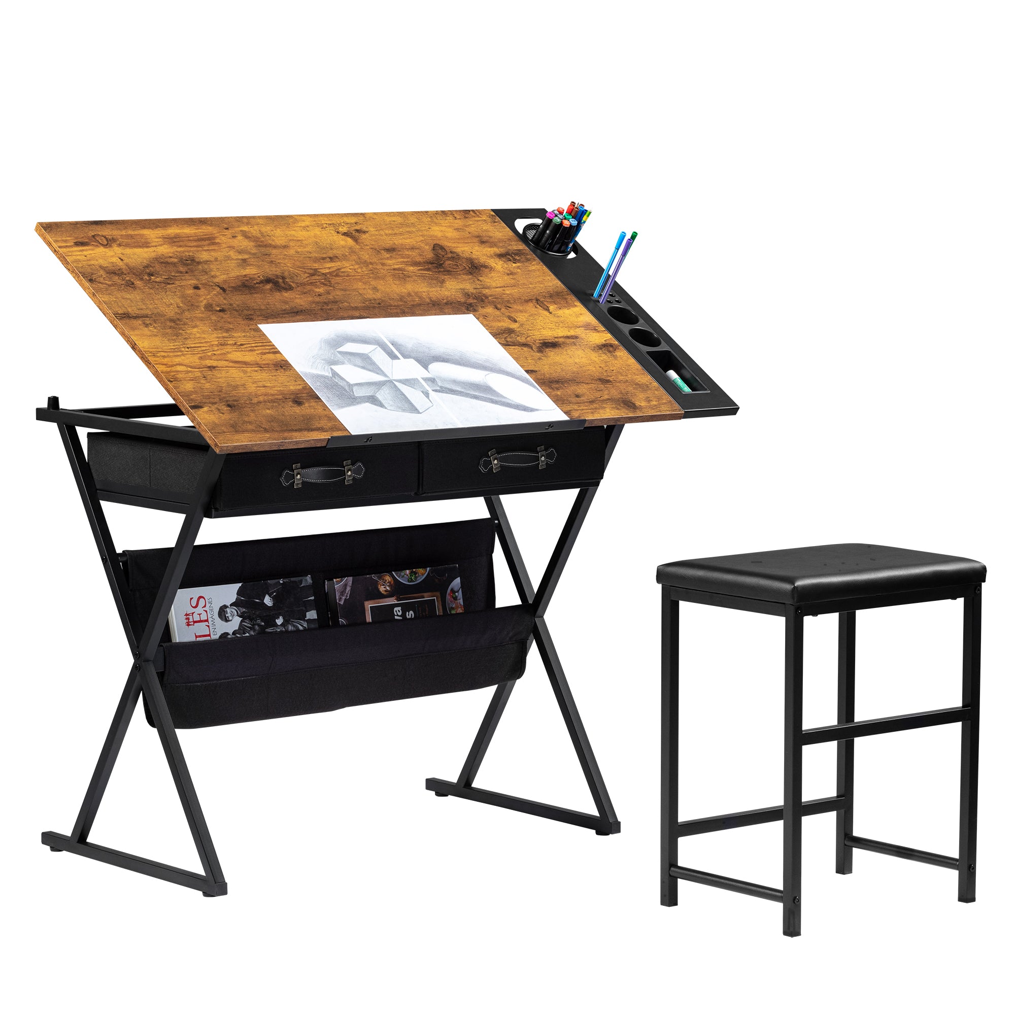 Vecelo LOE-DT04-BRN desks - View #2